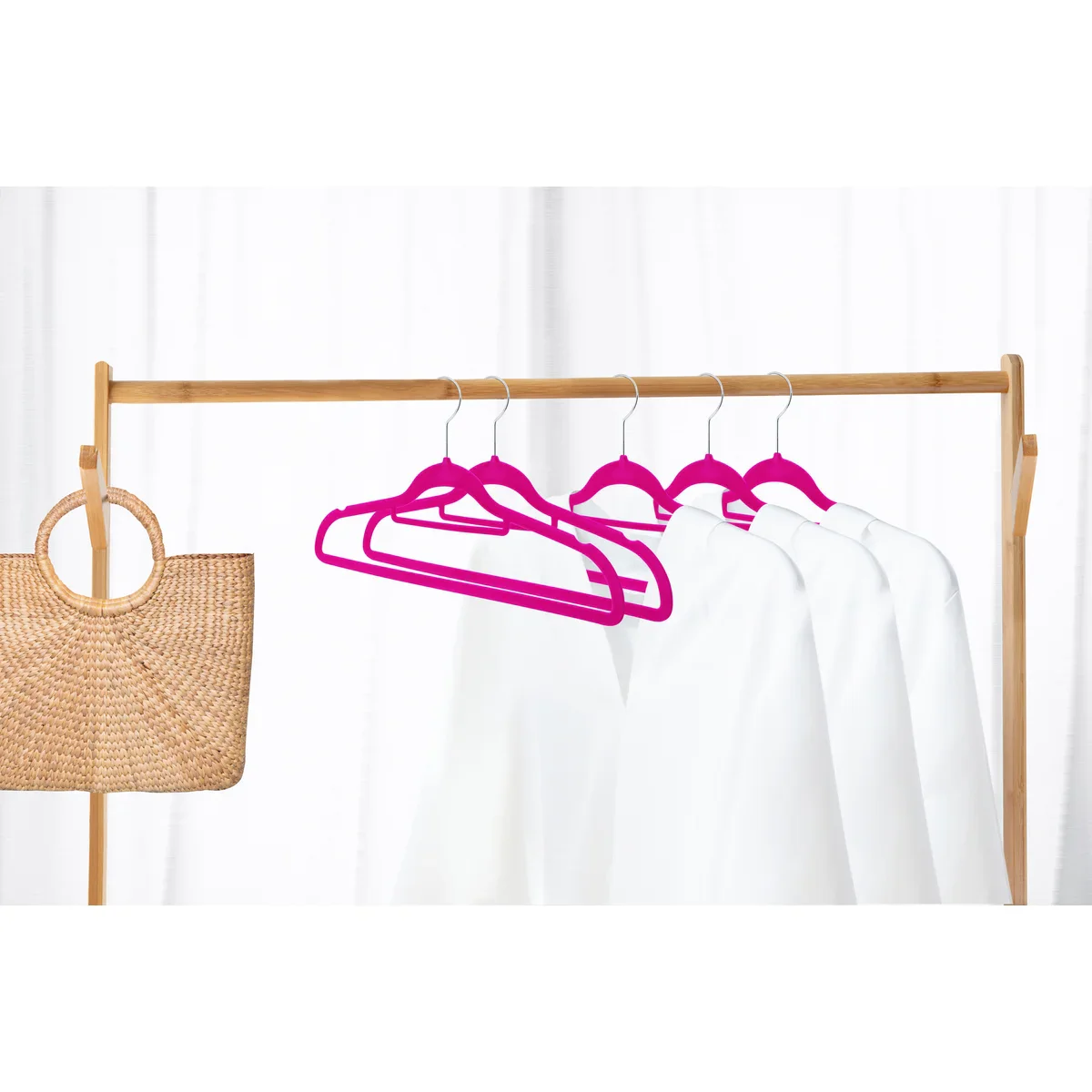 120 Pack of Premium Velvet Non-Slip Hangers with 360 Degree Rotatable Hook - Image 23