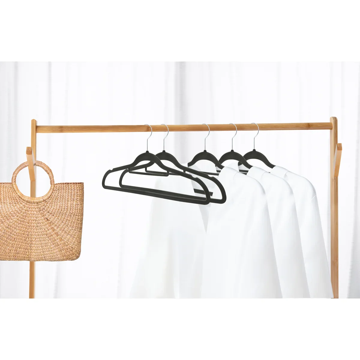 120 Pack of Premium Velvet Non-Slip Hangers with 360 Degree Rotatable Hook - Image 25