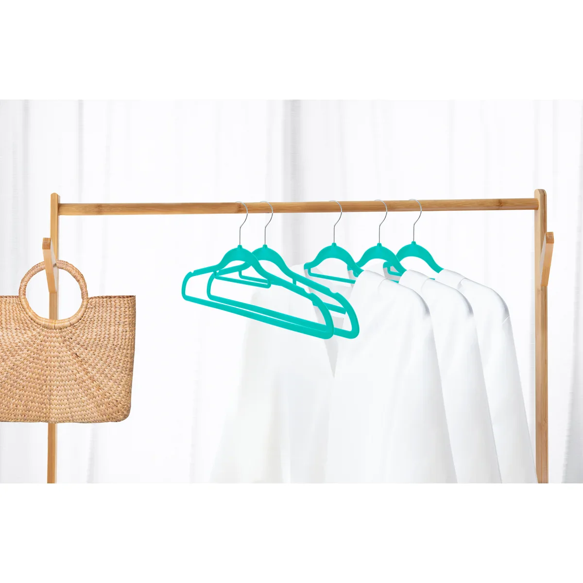 120 Pack of Premium Velvet Non-Slip Hangers with 360 Degree Rotatable Hook - Image 46