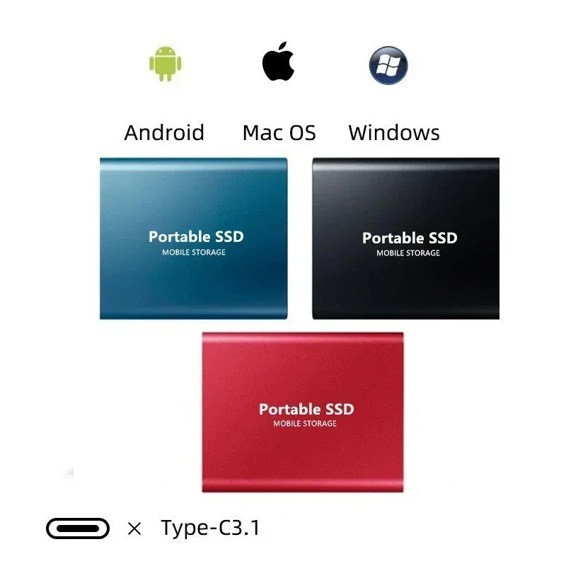 128TB External SSD USB 3.1 & USB-C Portable Solid State Drive - Image 3