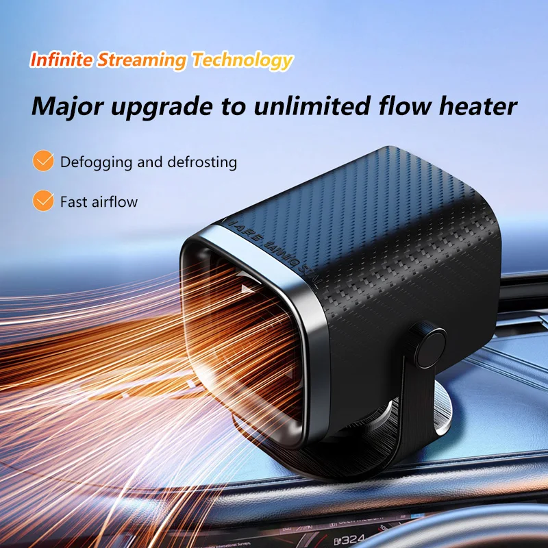 12V 24V Car Heater Fast Windshield Defroster Portable Winter Demister 150W - Image 3