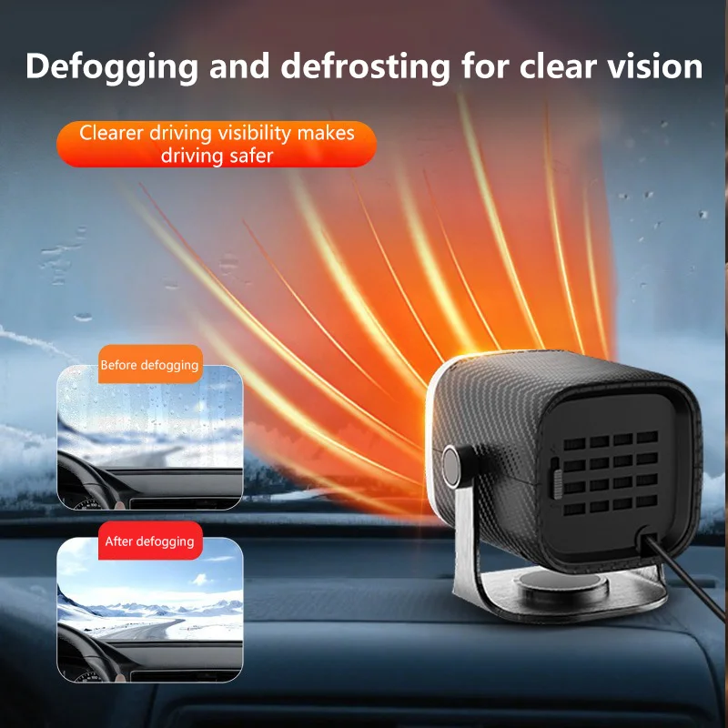 12V 24V Car Heater Fast Windshield Defroster Portable Winter Demister 150W - Image 5