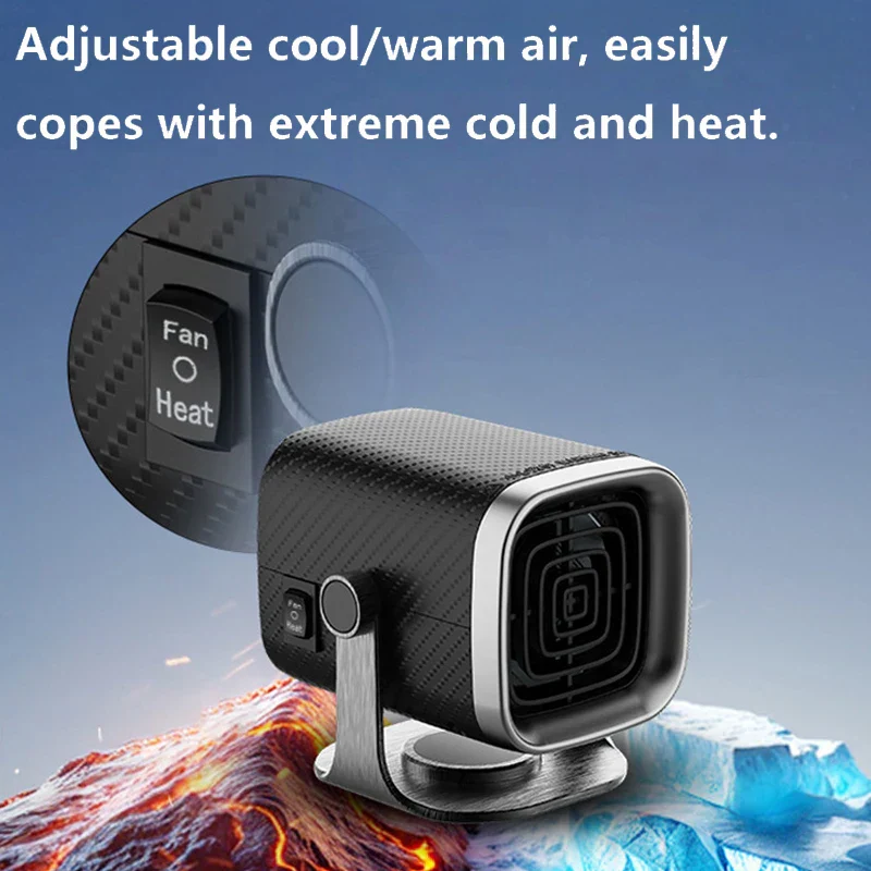 12V 24V Car Heater Fast Windshield Defroster Portable Winter Demister 150W - Image 6
