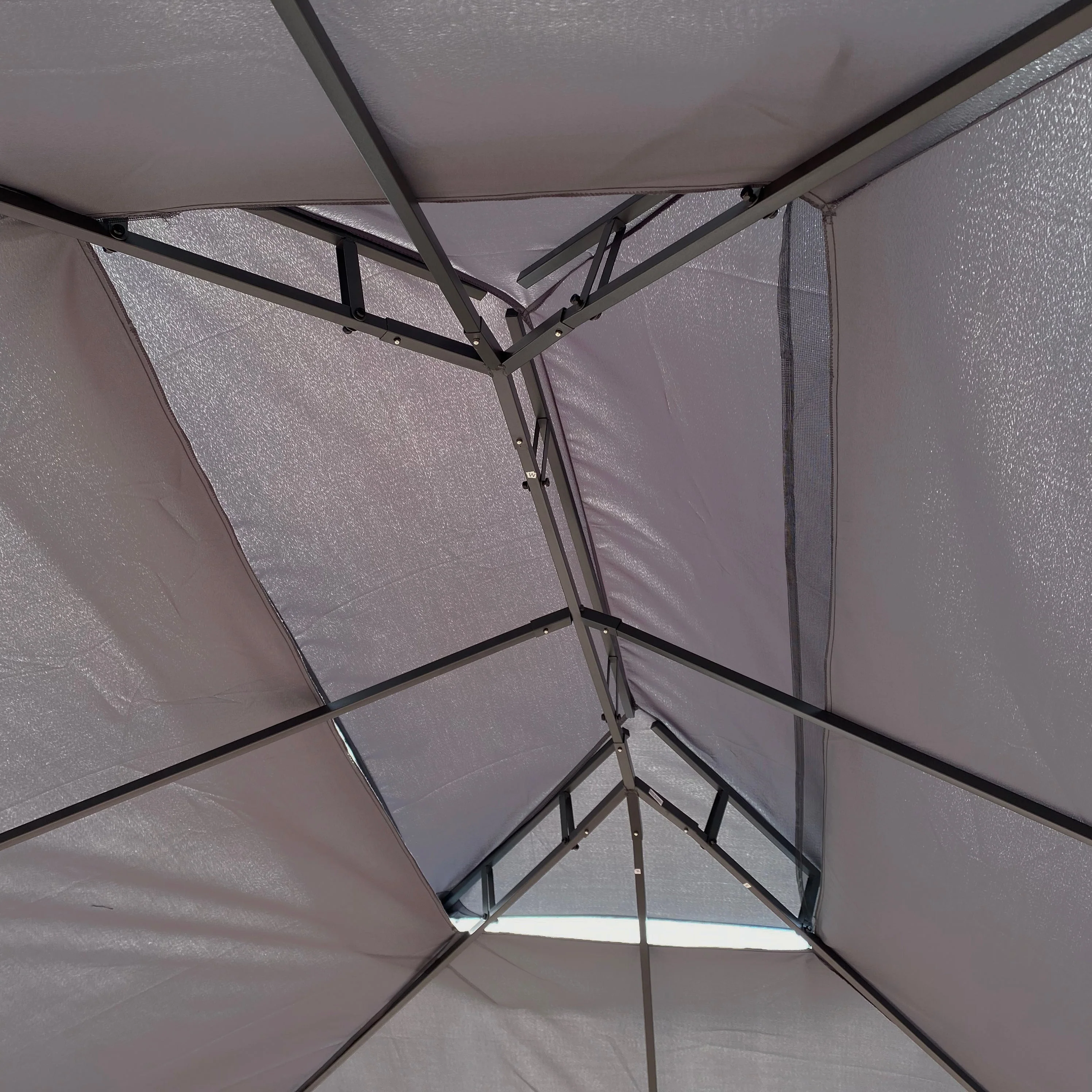 13 x 10 ft Patio Gazebo Tent with Ventilated Double Roof and Mosquito Net - Image 14