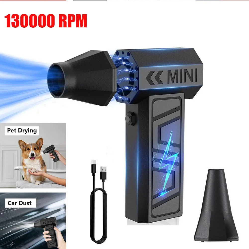 130000RPM Electric Air Duster Cordless Compressed Air Blower