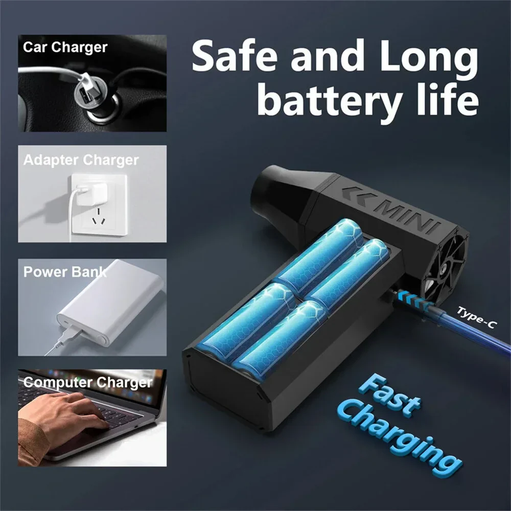 130000RPM Electric Air Duster Cordless Compressed Air Blower - Image 3