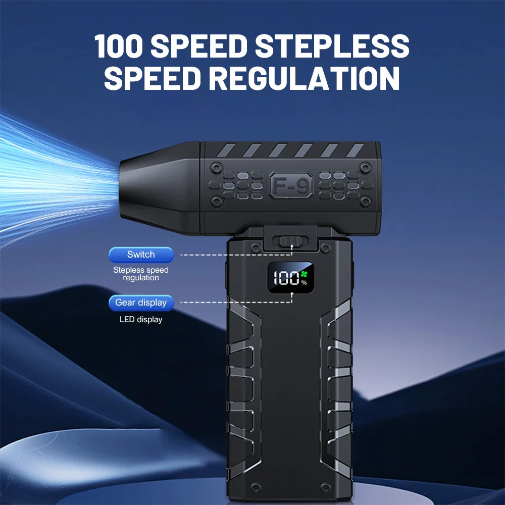 130000RPM Mini Air Blower Powerful Brushless USB Rechargeable Compressed Duster - Image 3