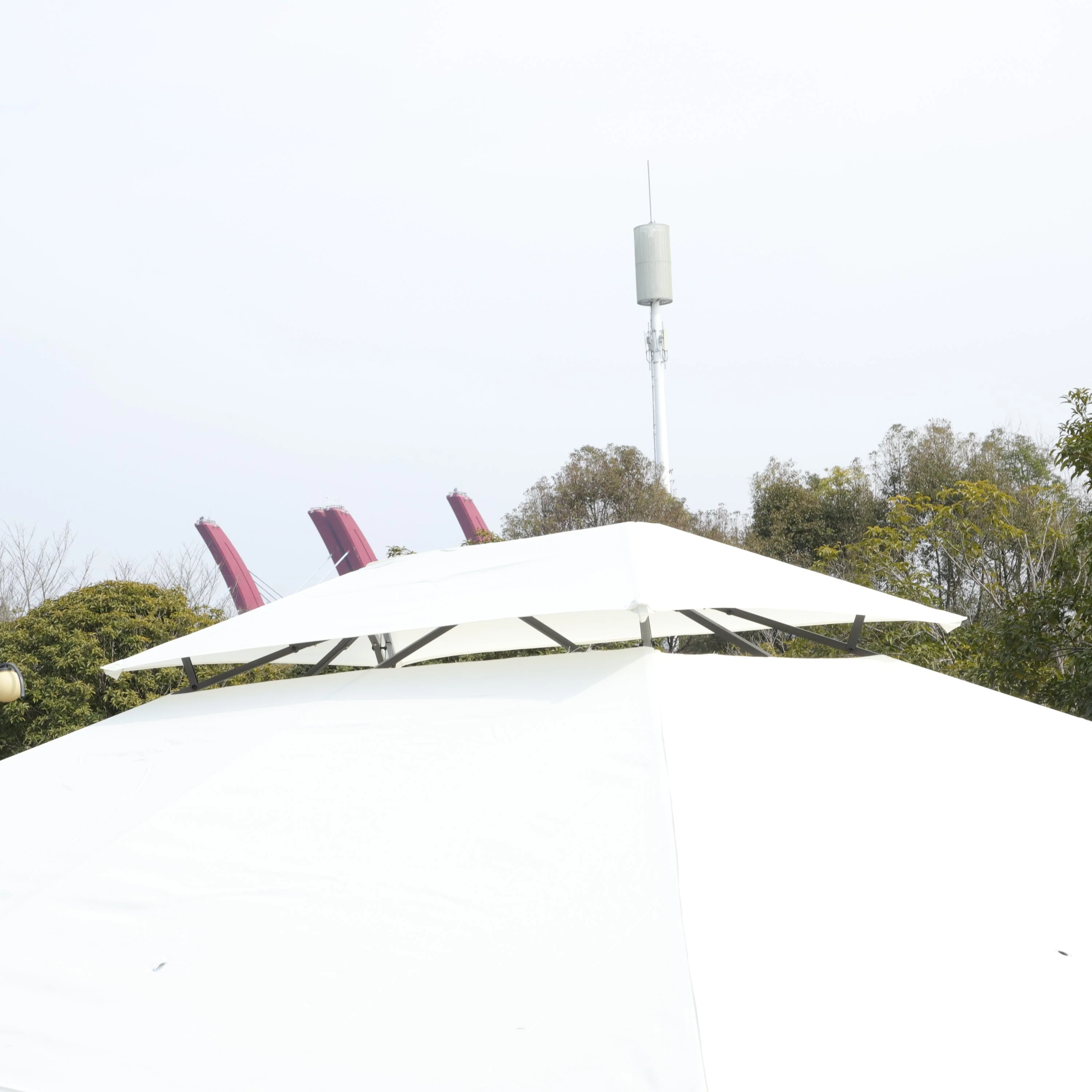 13x10 Outdoor Patio Gazebo Tent with Ventilated Double Roof and Sidewalls - Image 5