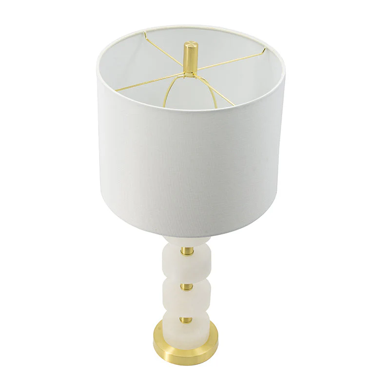 13x13x26 Marble Table Lamp - Image 4