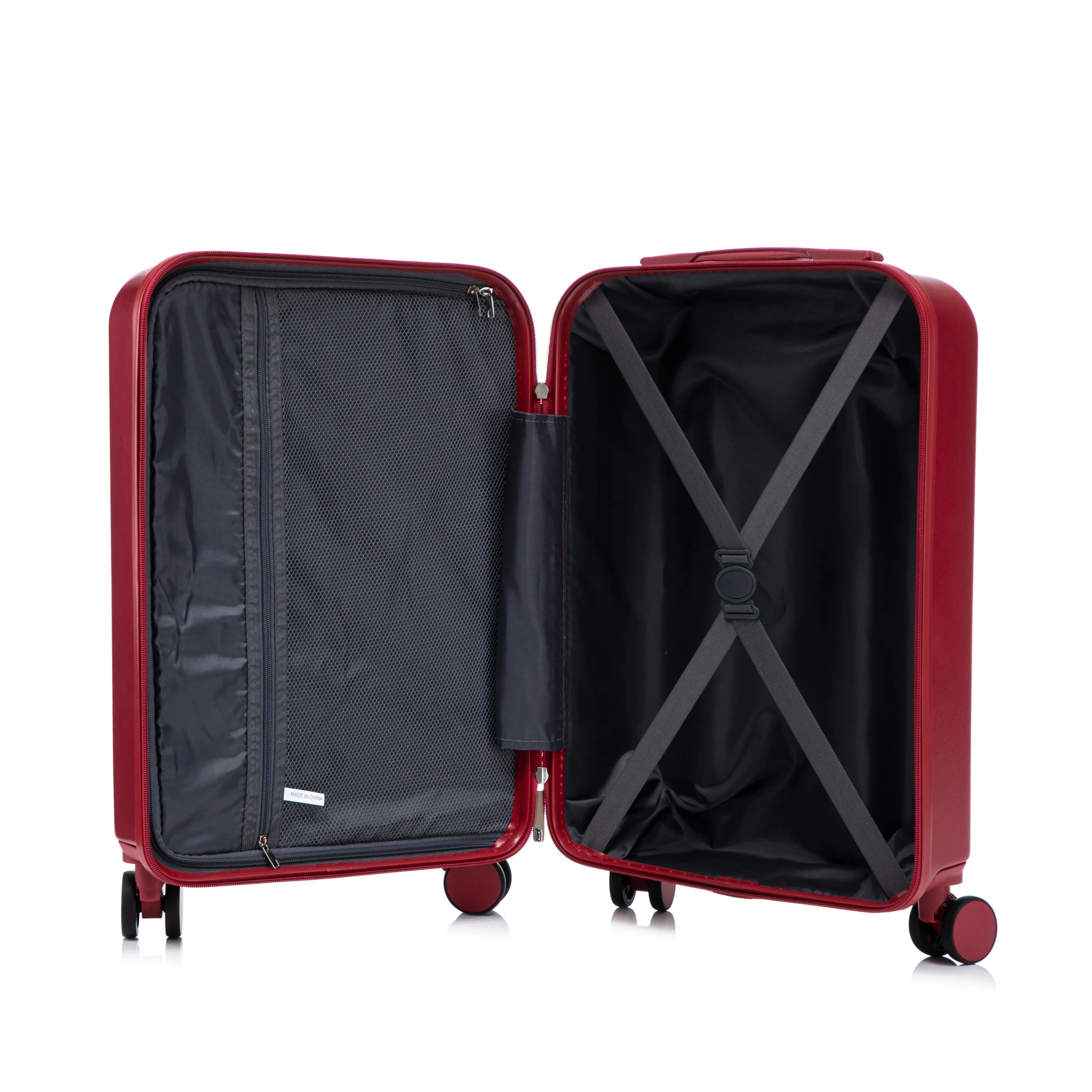 14'/20' 2 pcs ABS Spinner Wheel Luggage Set with Combination Lock and Front Opening Design - Image 19