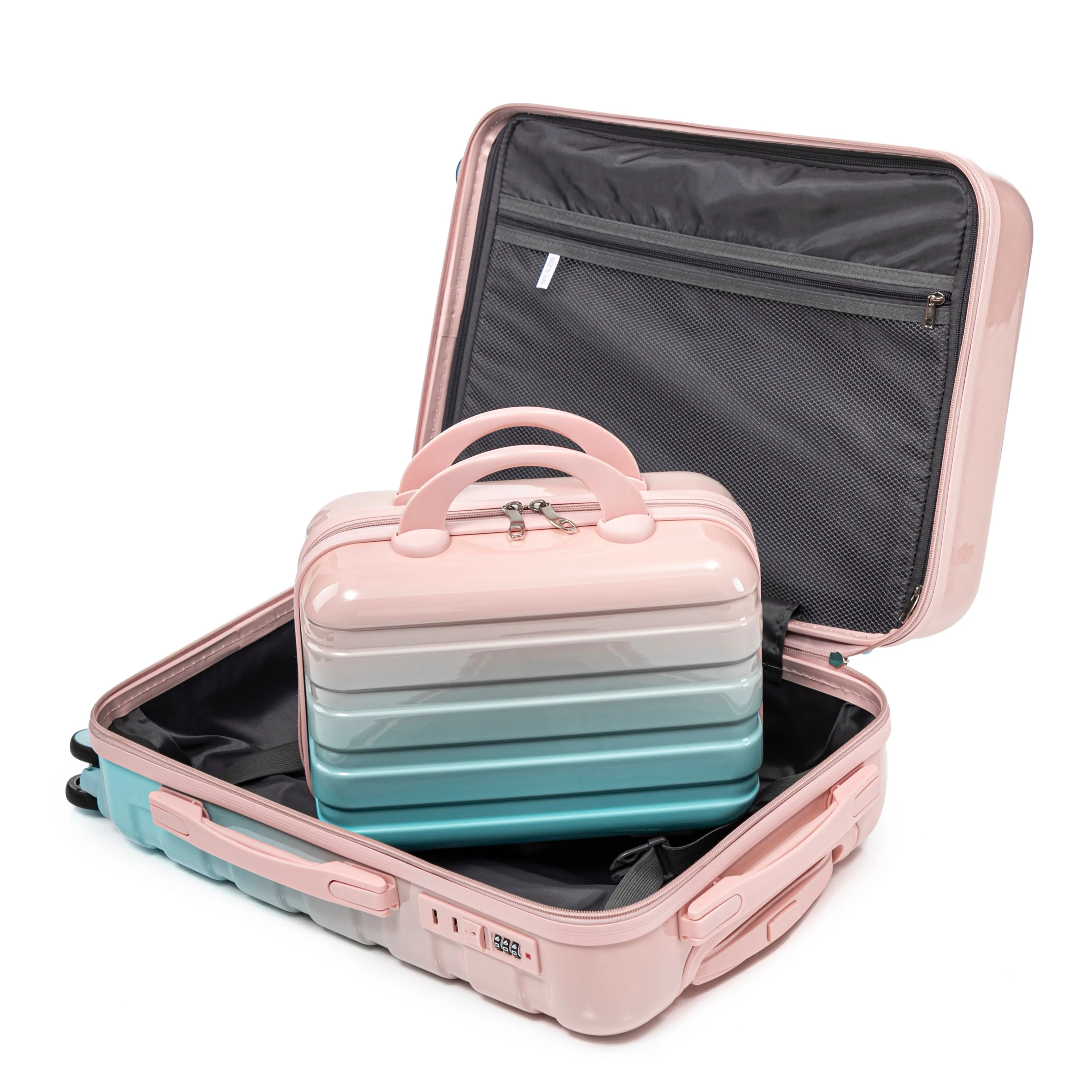 14"/20" 2-Pcs PC Spinner Wheel Carry On Luggage Set - Image 25