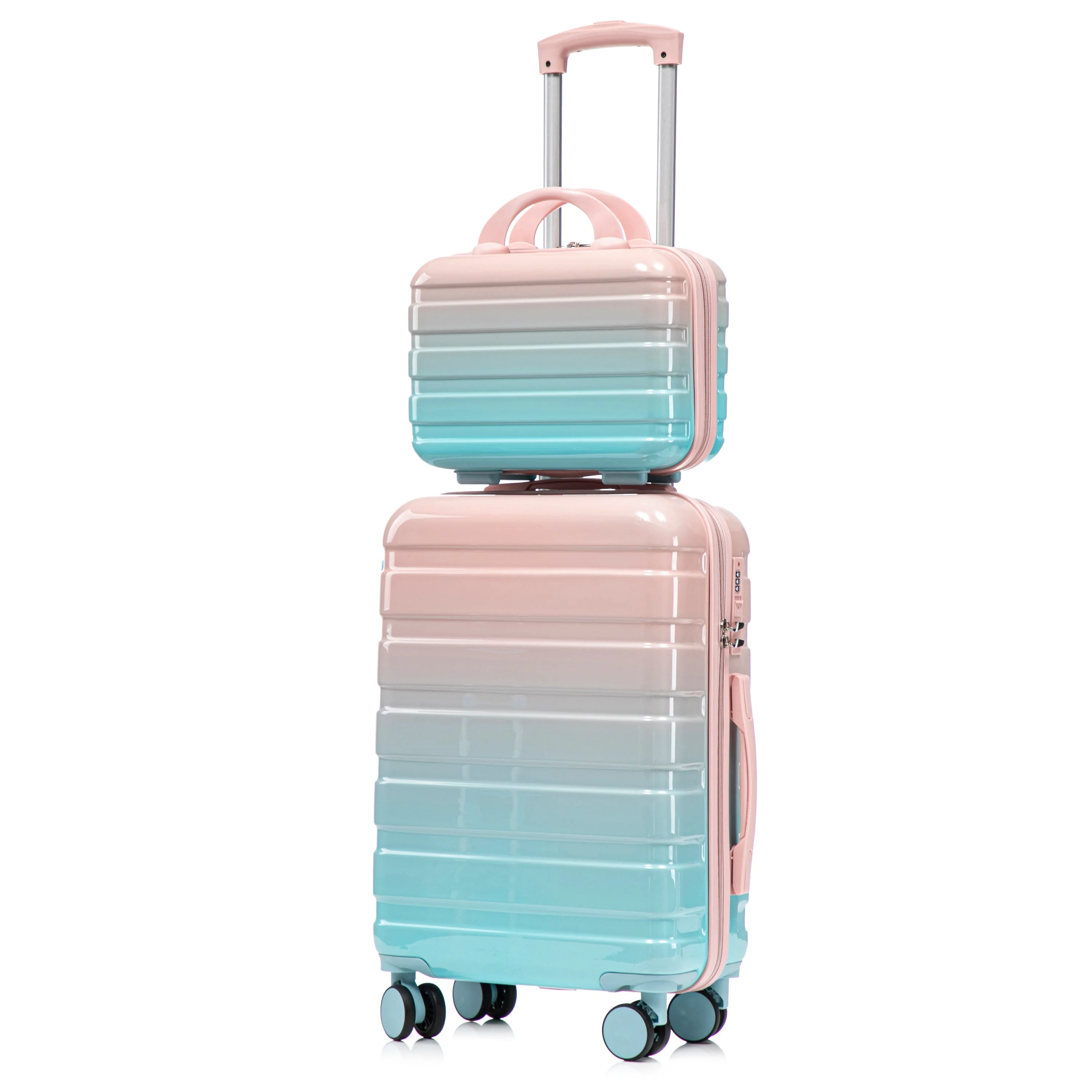 14"/20" 2-Pcs PC Spinner Wheel Carry On Luggage Set - Image 42