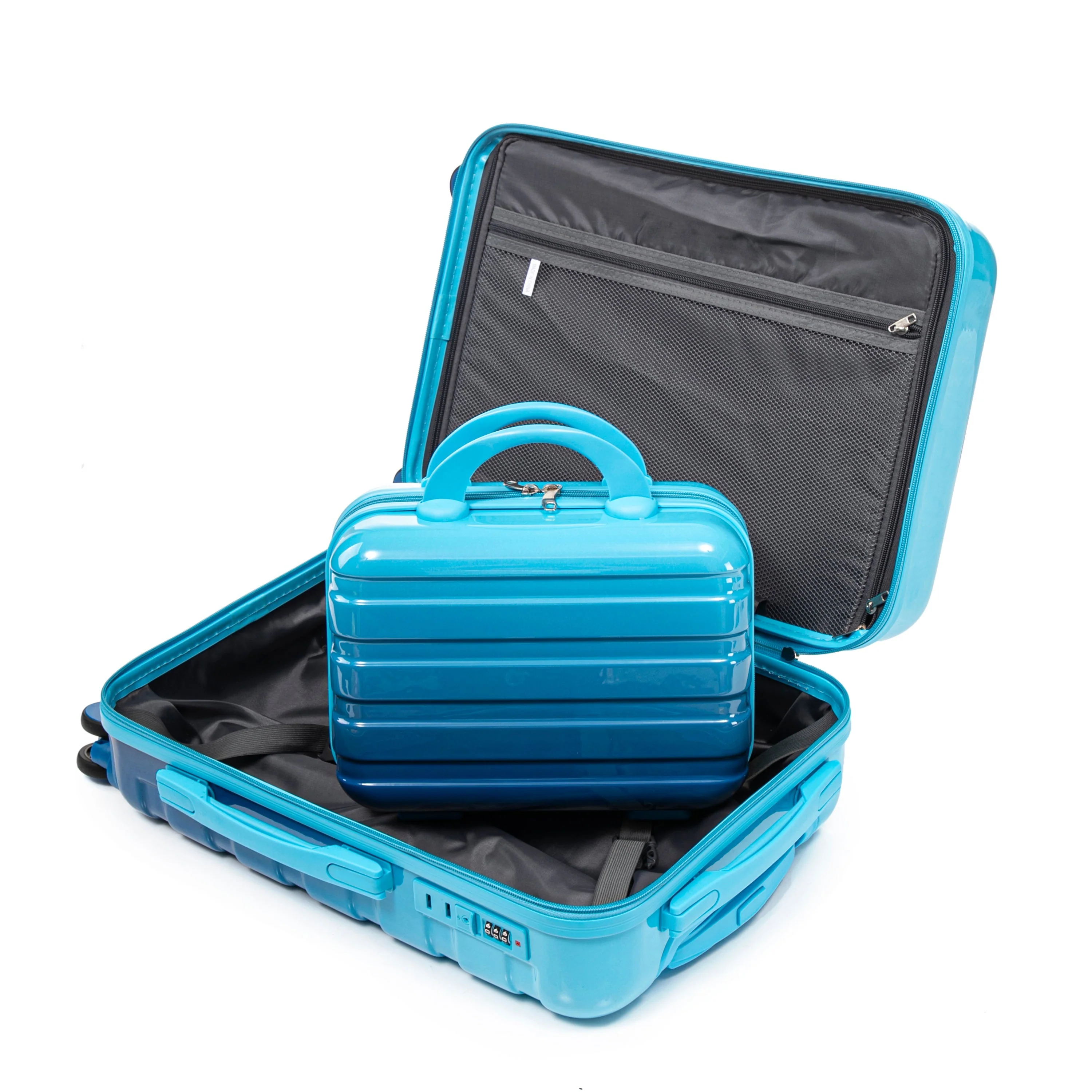 14'/20' 2-Pcs PC Spinner Wheel Luggage Set with Gradient Color and Lock - Image 26