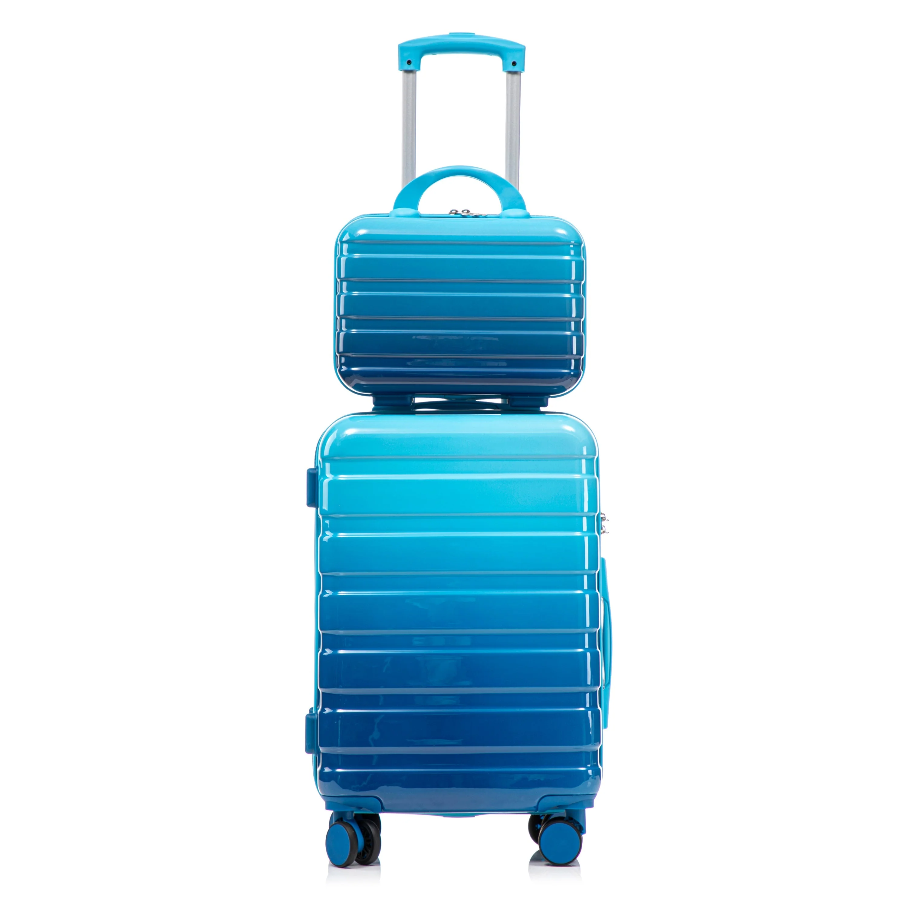 14'/20' 2-Pcs PC Spinner Wheel Luggage Set with Gradient Color and Lock - Image 27