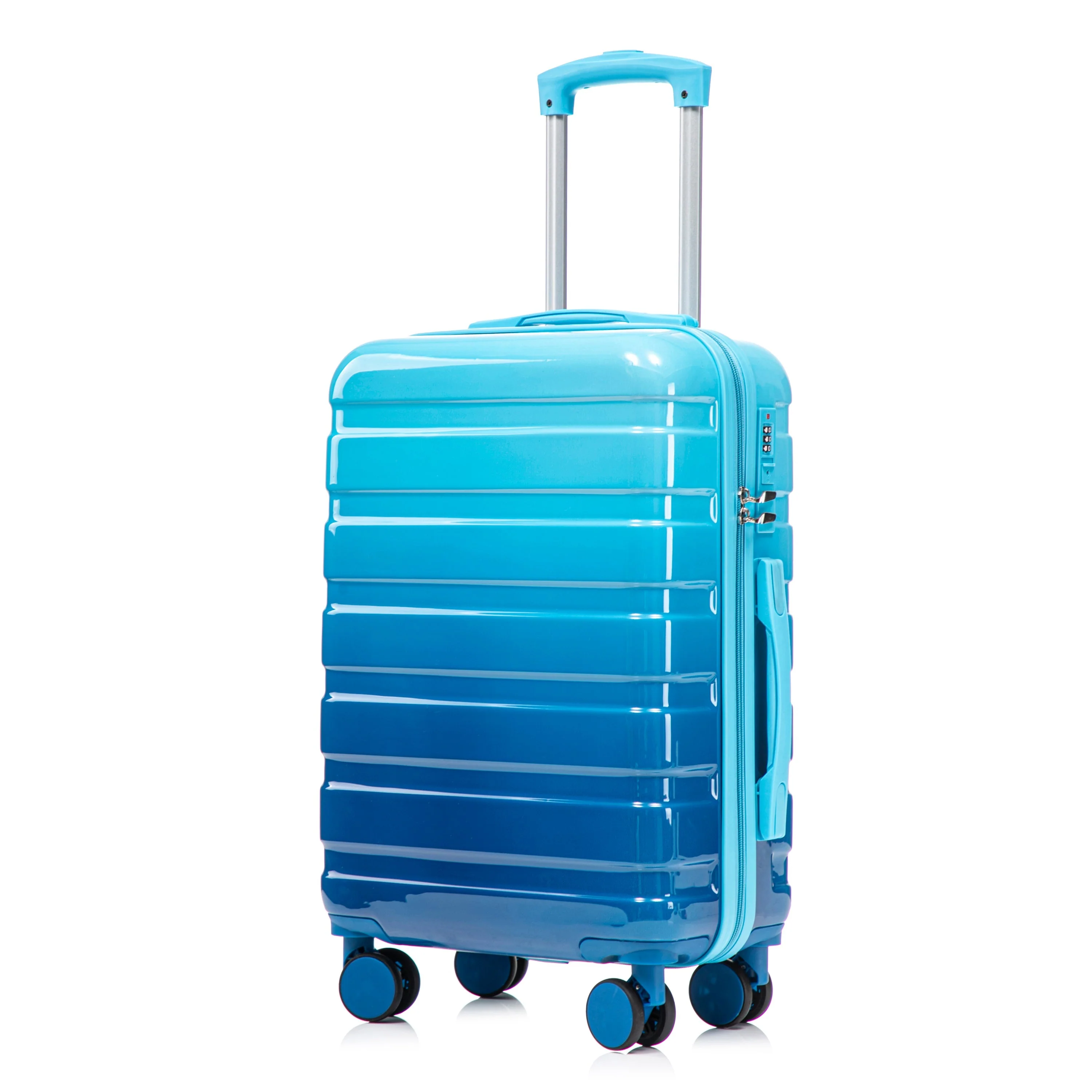 14'/20' 2-Pcs PC Spinner Wheel Luggage Set with Gradient Color and Lock - Image 43