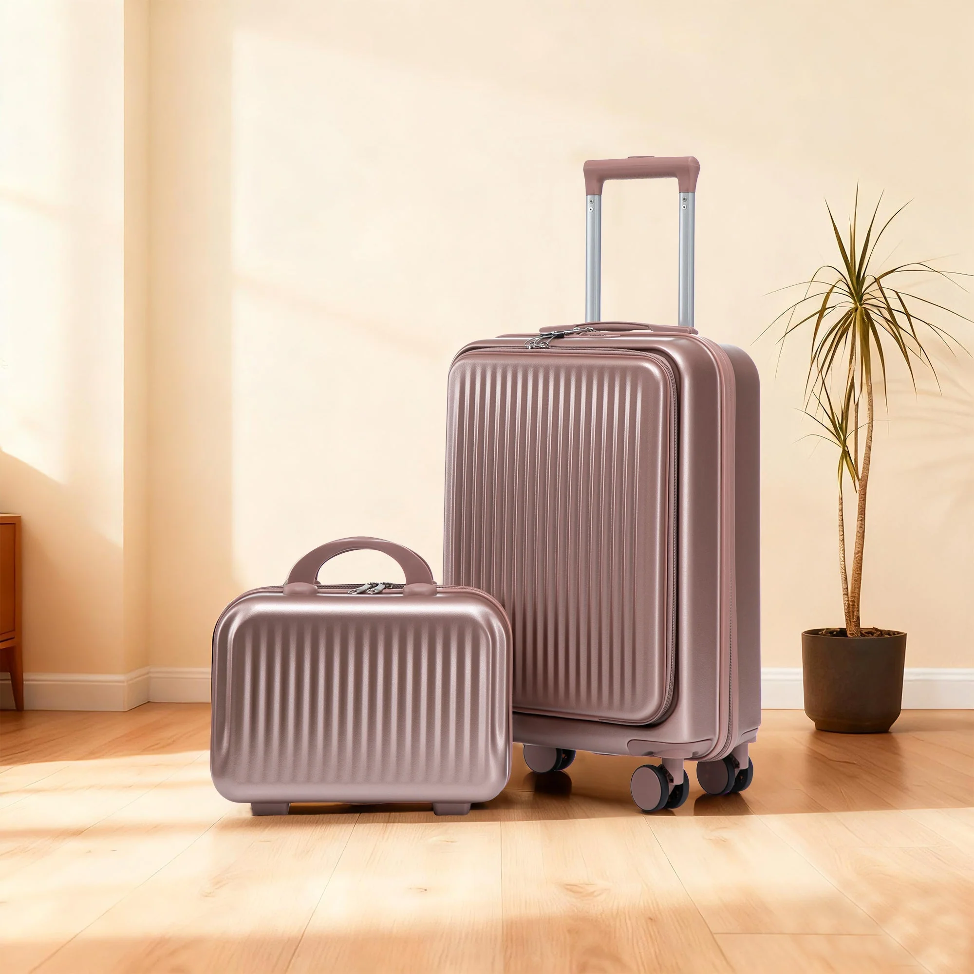 14'/20' 2-Piece ABS Spinner Wheel Luggage Set - Image 12
