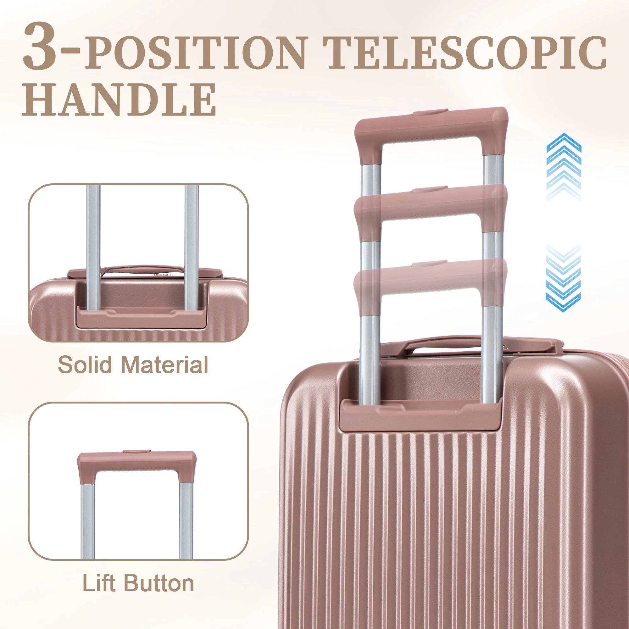 14'/20' 2-Piece ABS Spinner Wheel Luggage Set - Image 6