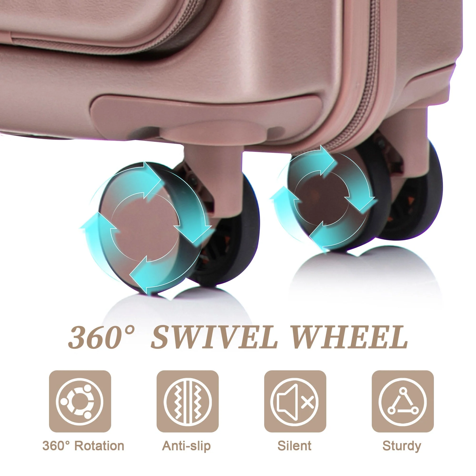 14'/20' 2-Piece ABS Spinner Wheel Luggage Set - Image 8