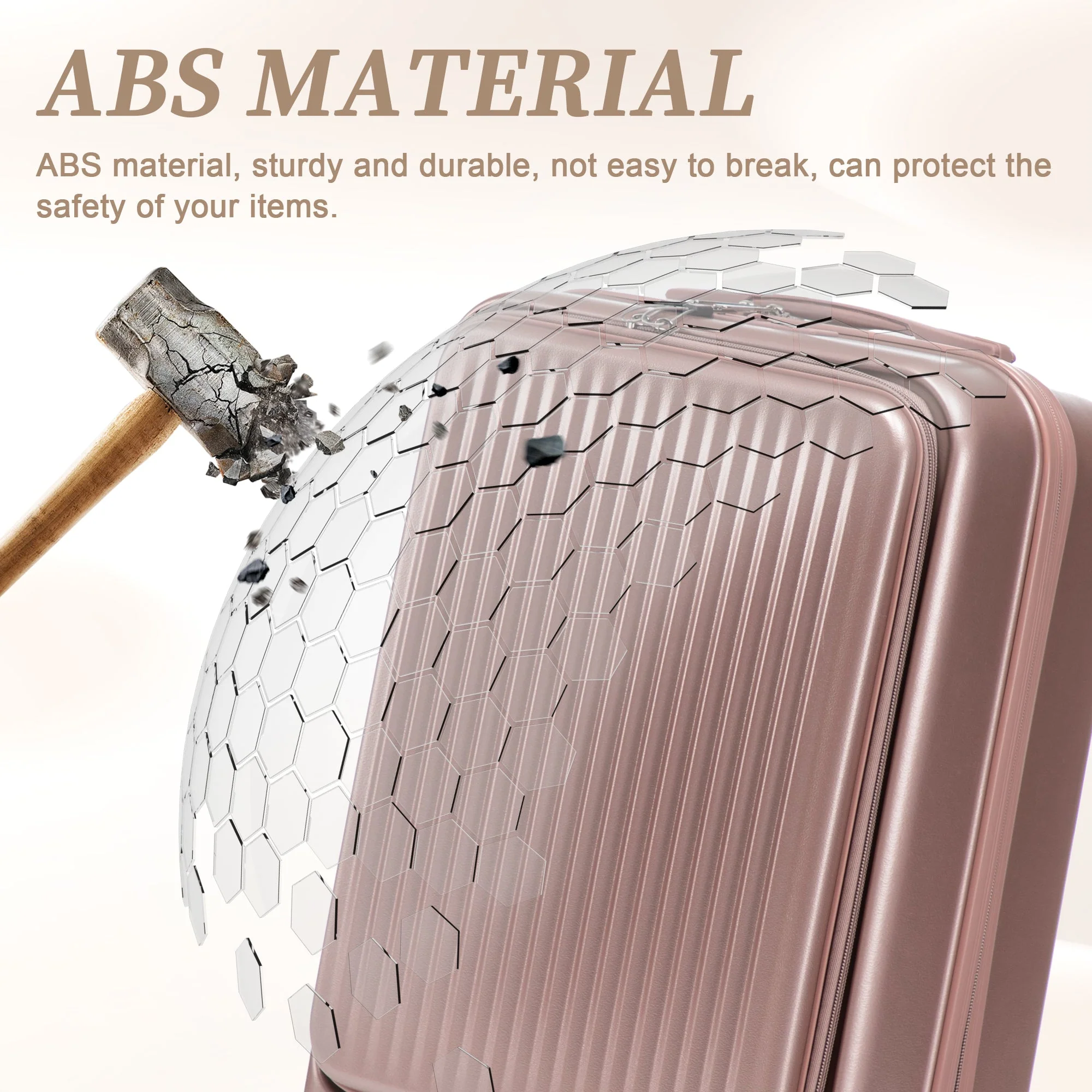 14'/20' 2-Piece ABS Spinner Wheel Luggage Set - Image 9