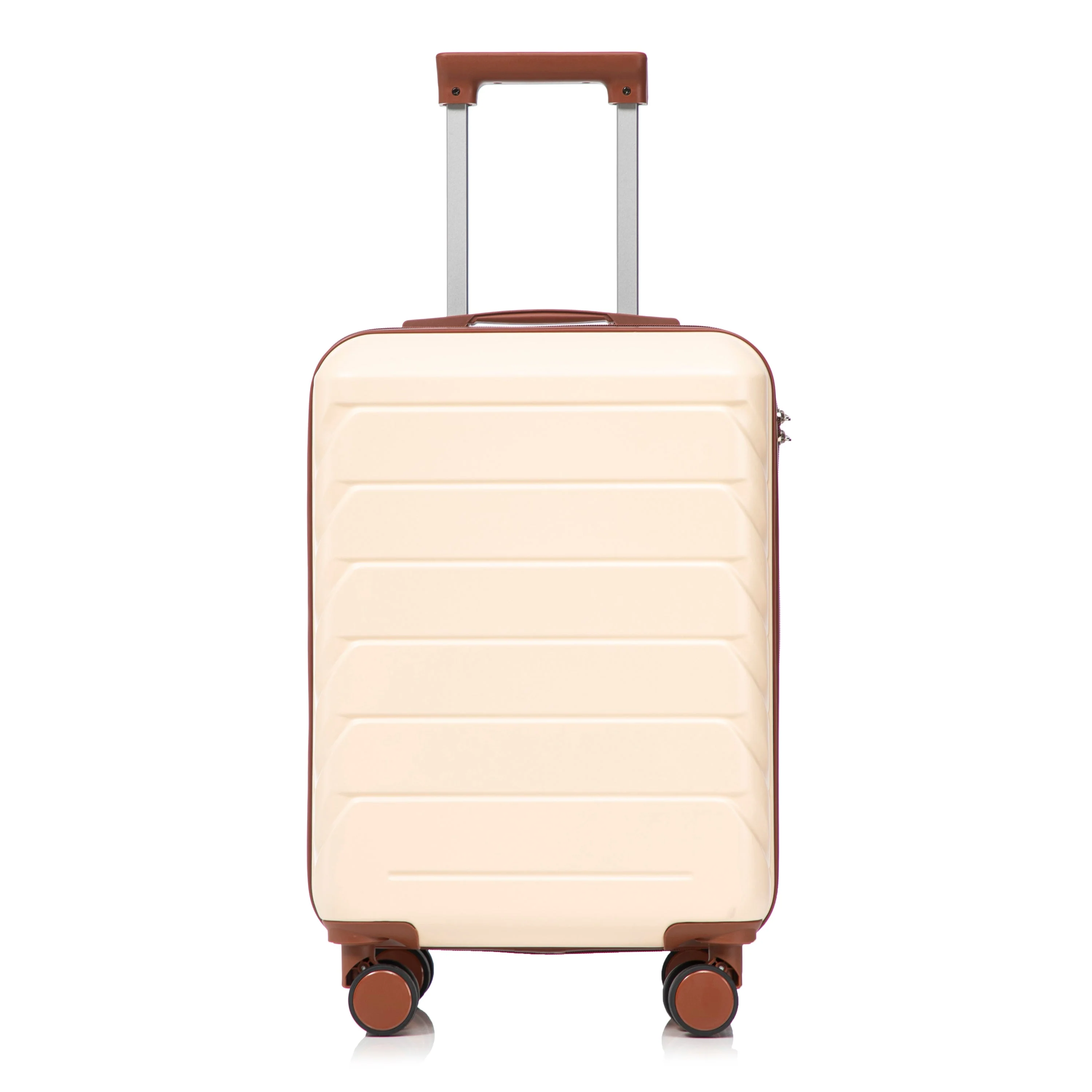 14'/20' 2-Piece ABS Spinner Wheel Luggage Set (Beige) - Image 15