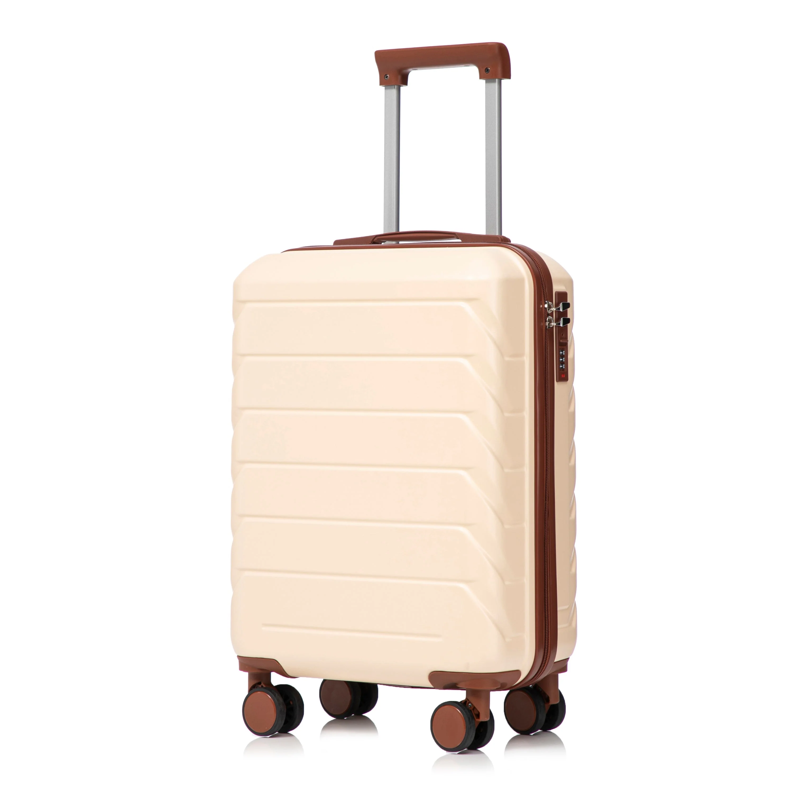 14'/20' 2-Piece ABS Spinner Wheel Luggage Set (Beige) - Image 17