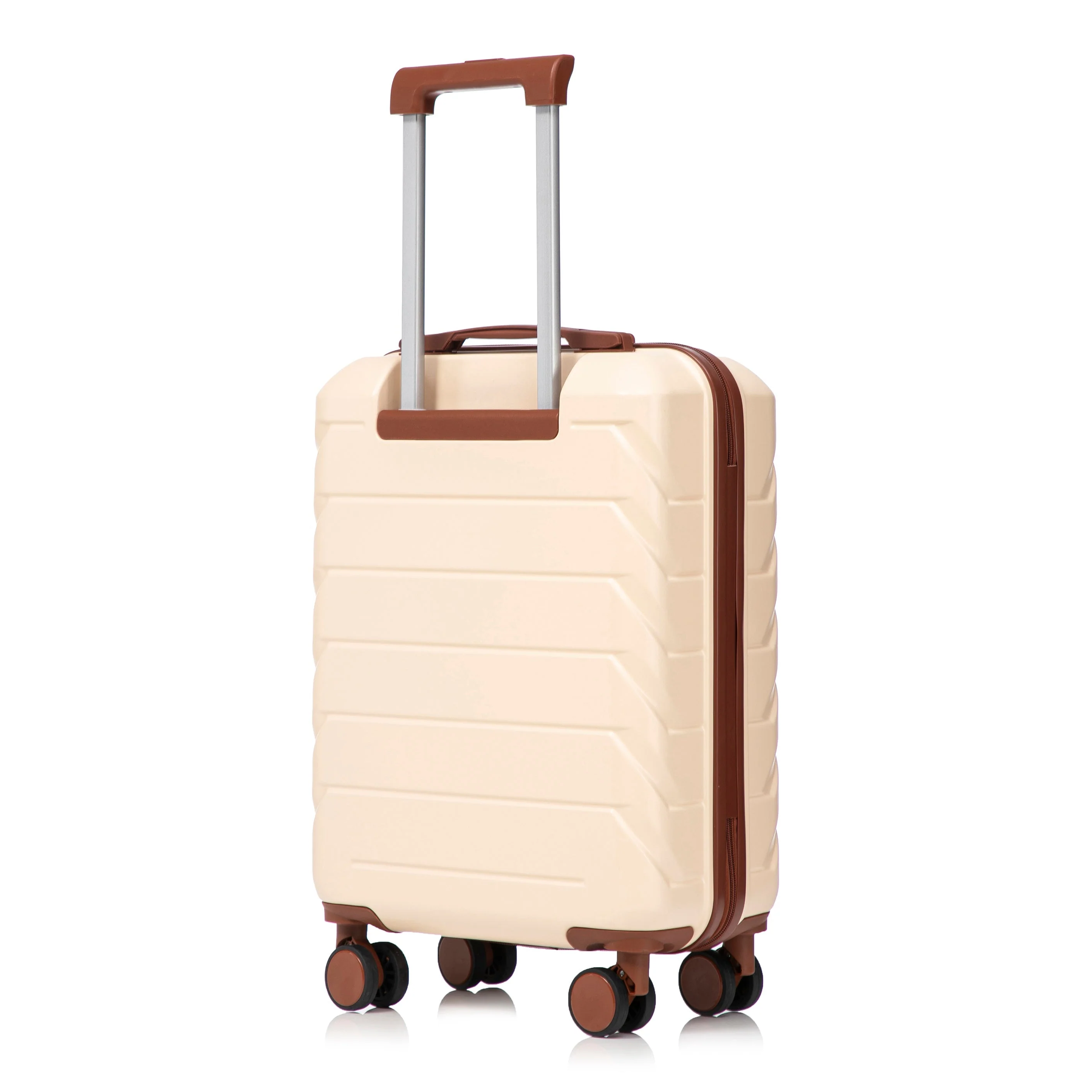 14'/20' 2-Piece ABS Spinner Wheel Luggage Set (Beige) - Image 18