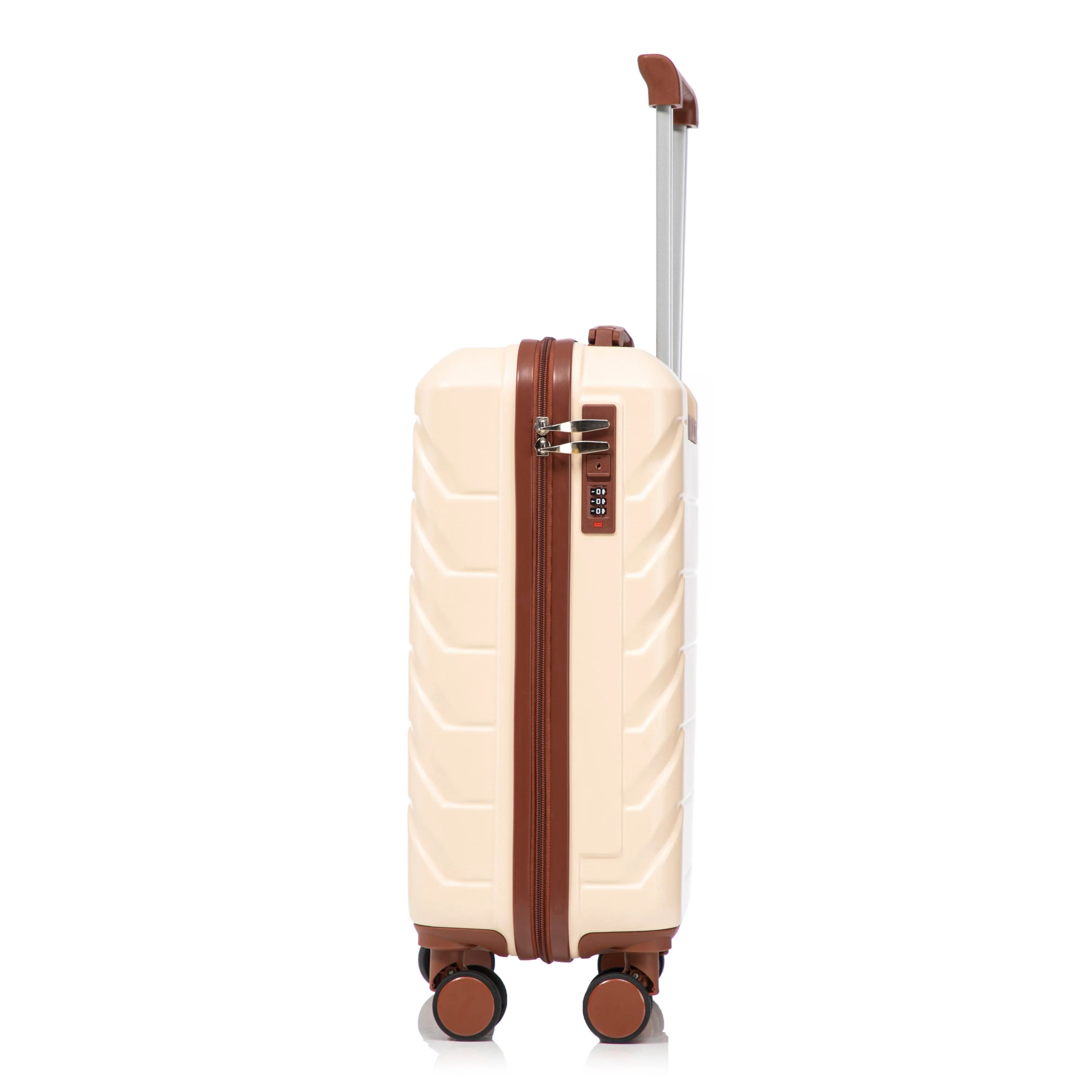 14'/20' 2-Piece ABS Spinner Wheel Luggage Set (Beige) - Image 19