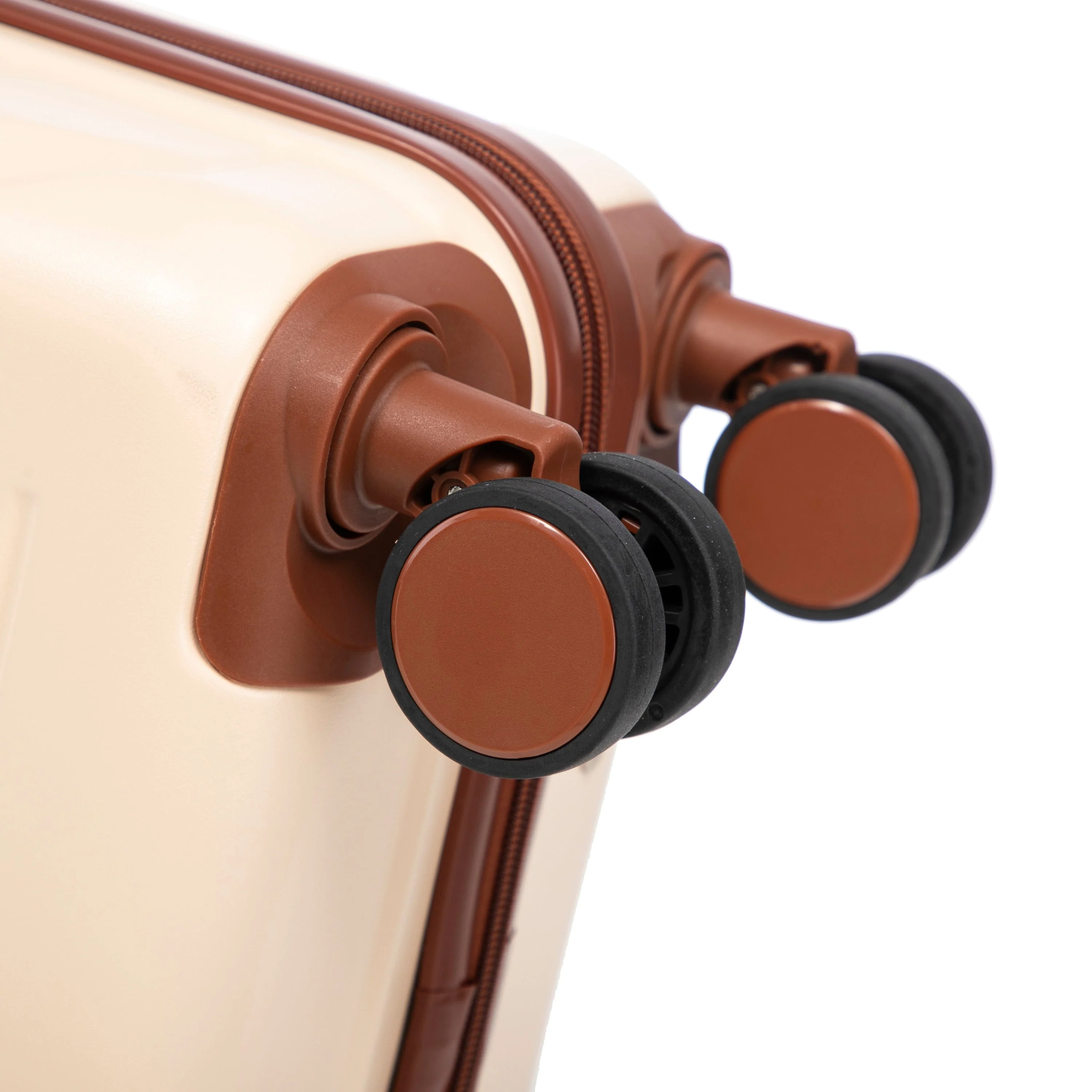 14'/20' 2-Piece ABS Spinner Wheel Luggage Set (Beige) - Image 36