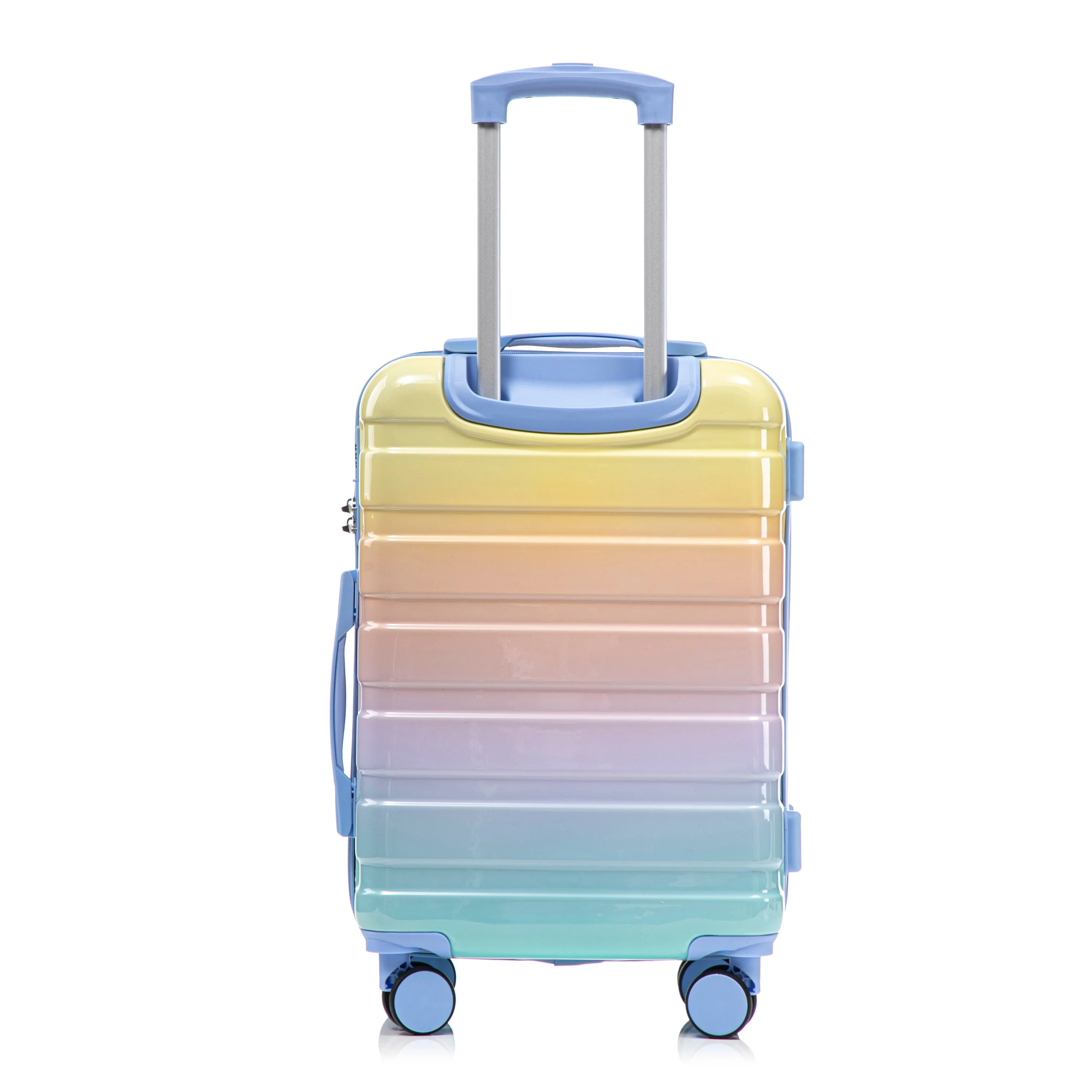 14'/20' 2-Piece PC Spinner Wheel Luggage Set in Gradient Blue and Yellow - Image 11