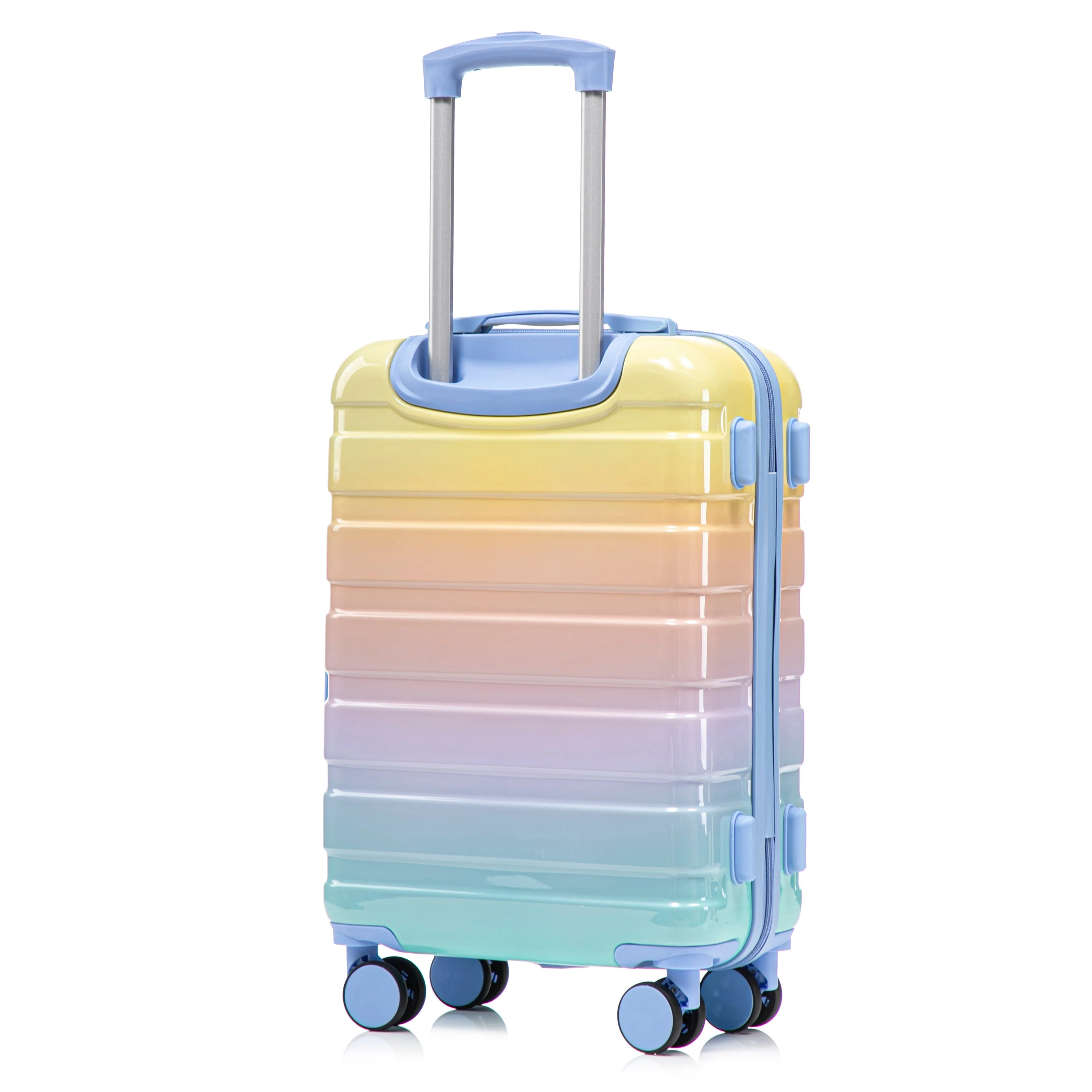 14'/20' 2-Piece PC Spinner Wheel Luggage Set in Gradient Blue and Yellow - Image 33