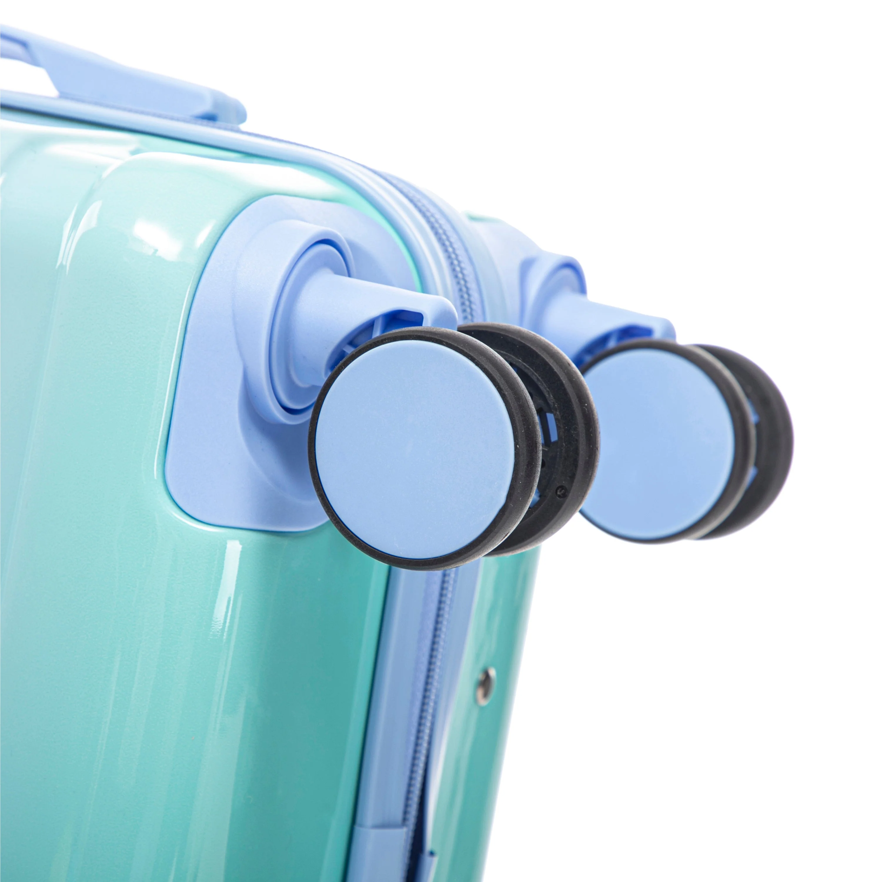 14'/20' 2-Piece PC Spinner Wheel Luggage Set in Gradient Blue and Yellow - Image 40