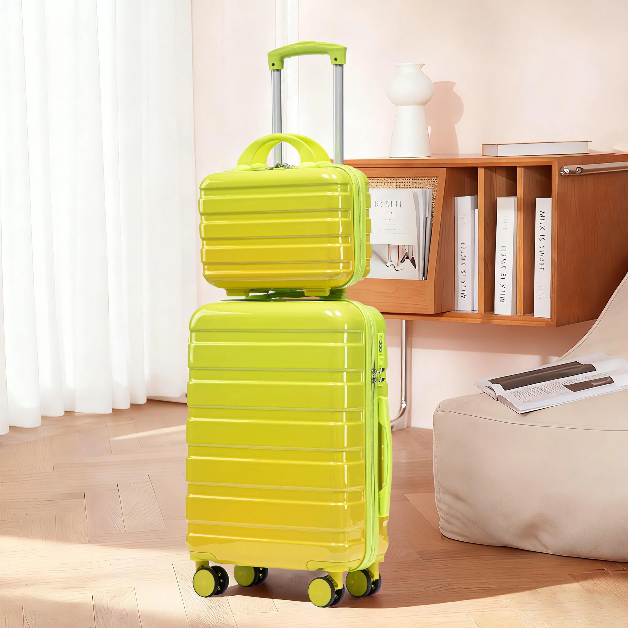 14'/20' 2-Piece PC Spinner Wheel Luggage Set with Gradient Color and Lock - Image 12