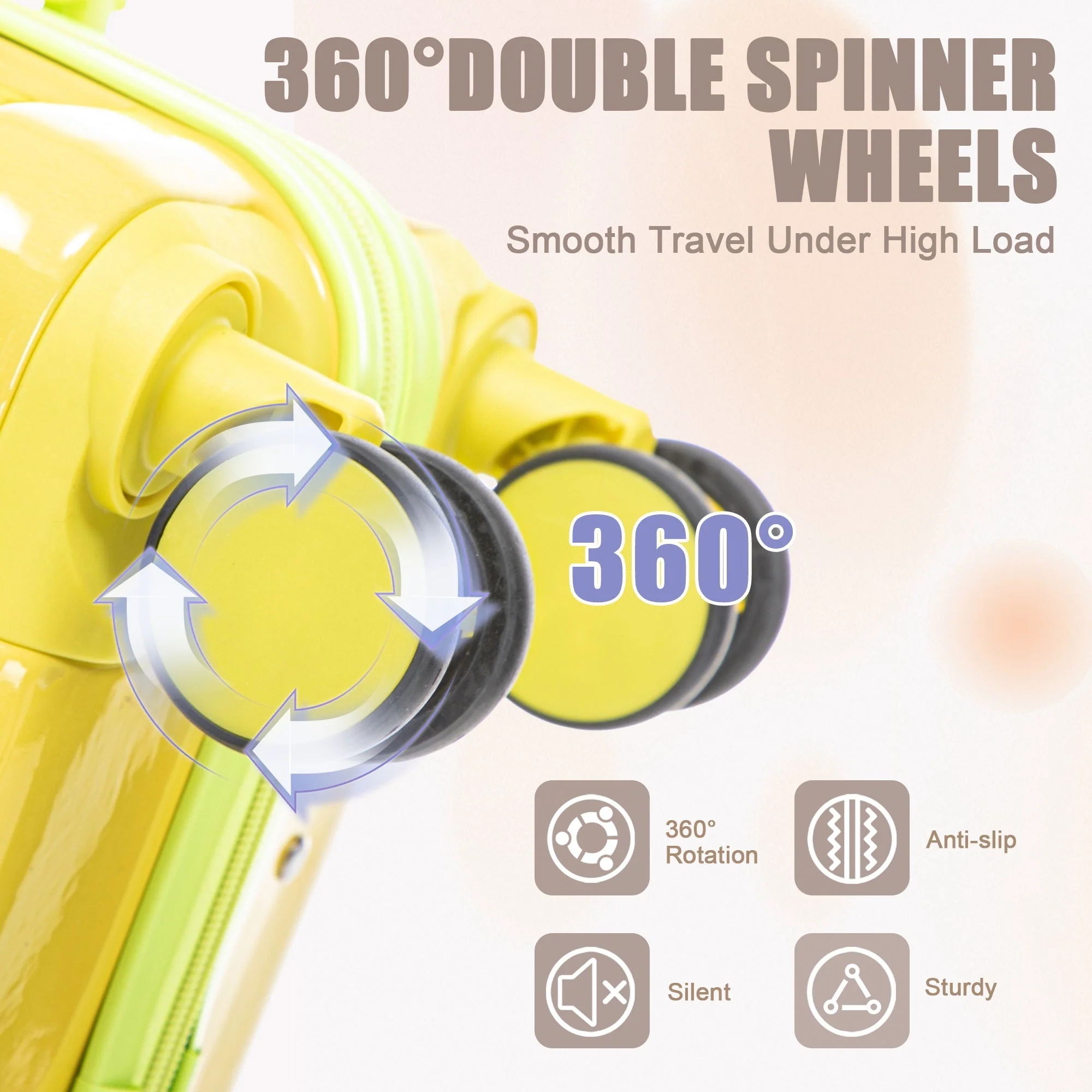14'/20' 2-Piece PC Spinner Wheel Luggage Set with Gradient Color and Lock - Image 7