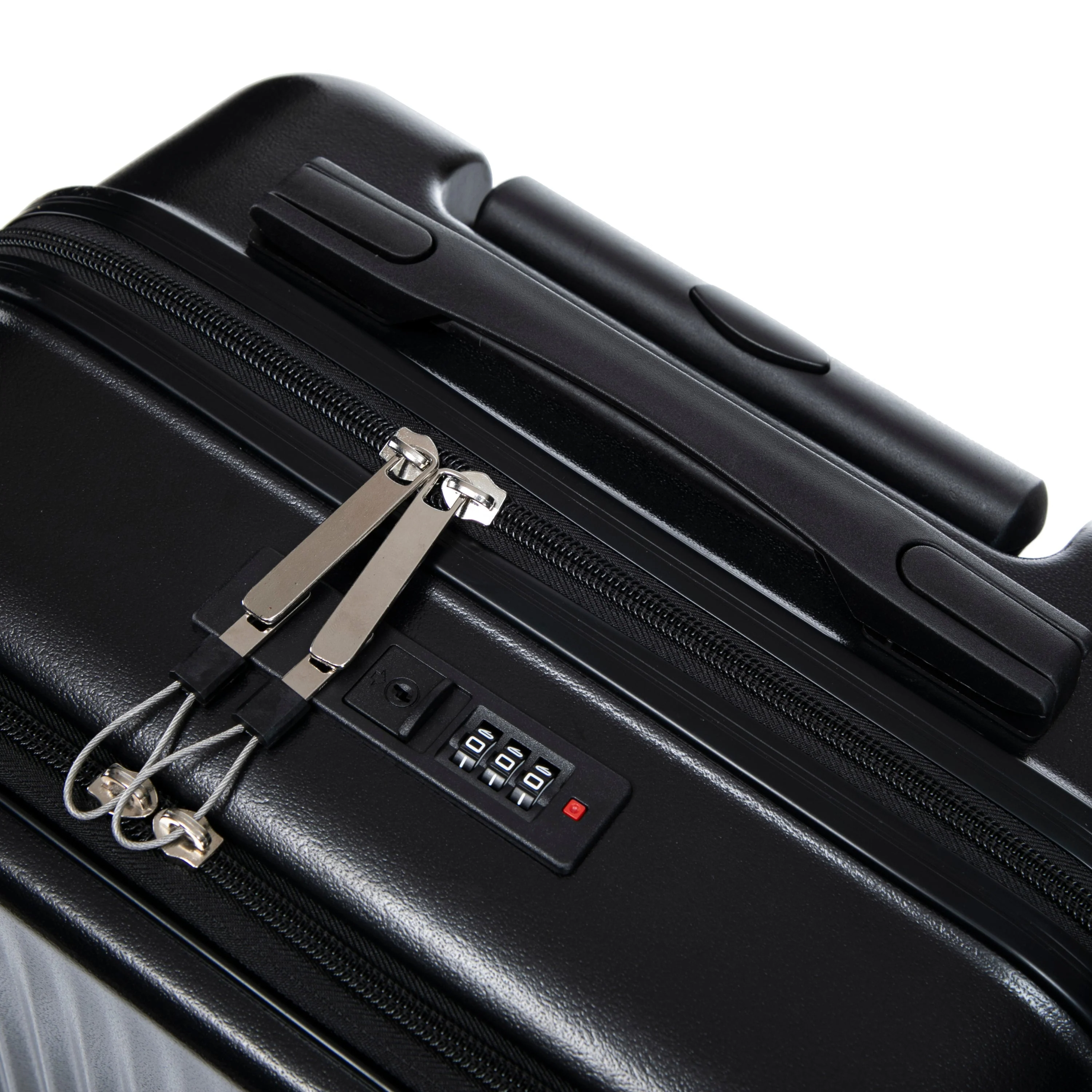 14' & 20' ABS Spinner Wheel Luggage Set with Cosmetic Case - Image 37