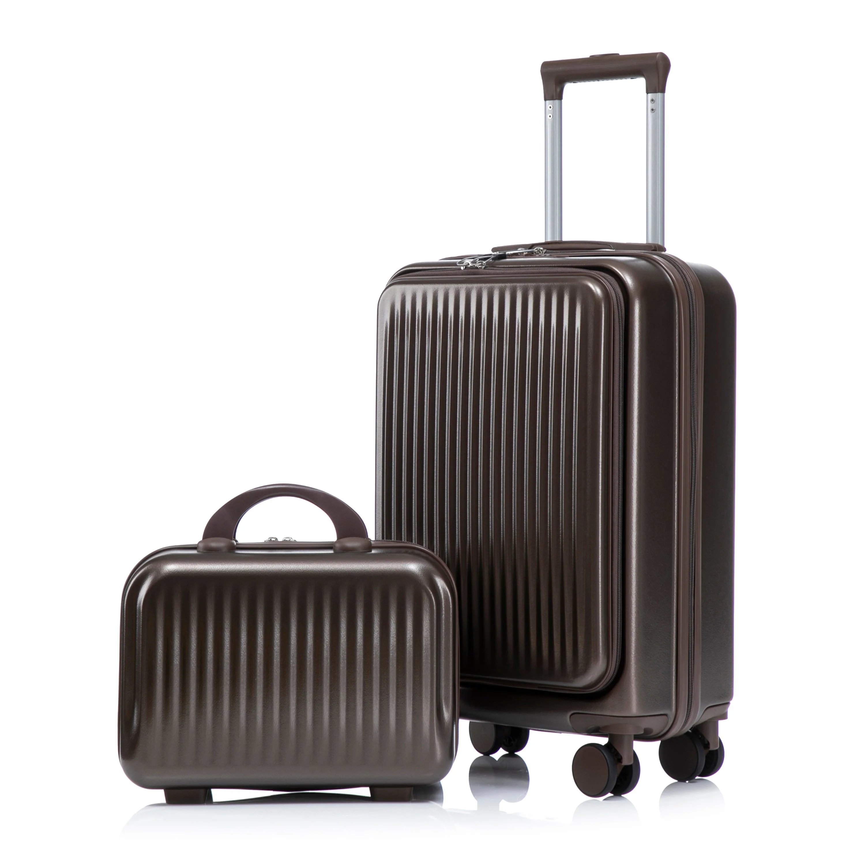 14' & 20' ABS Spinner Wheel Luggage Set with Cosmetic Case - Image 2