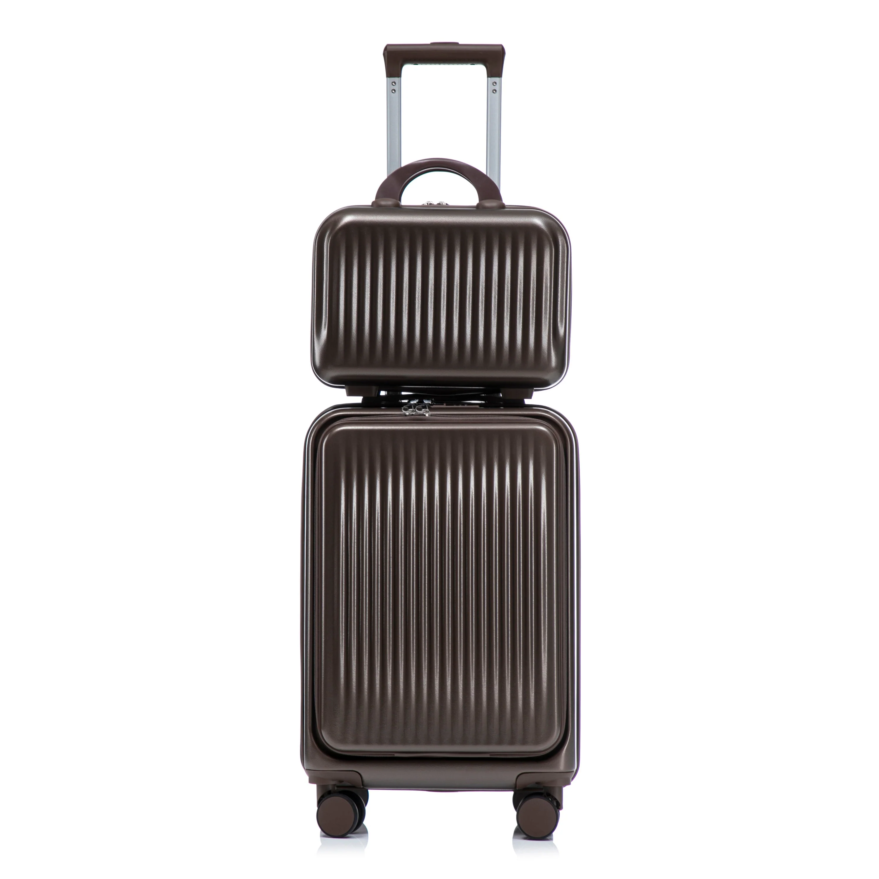 14' & 20' ABS Spinner Wheel Luggage Set with Cosmetic Case - Image 47