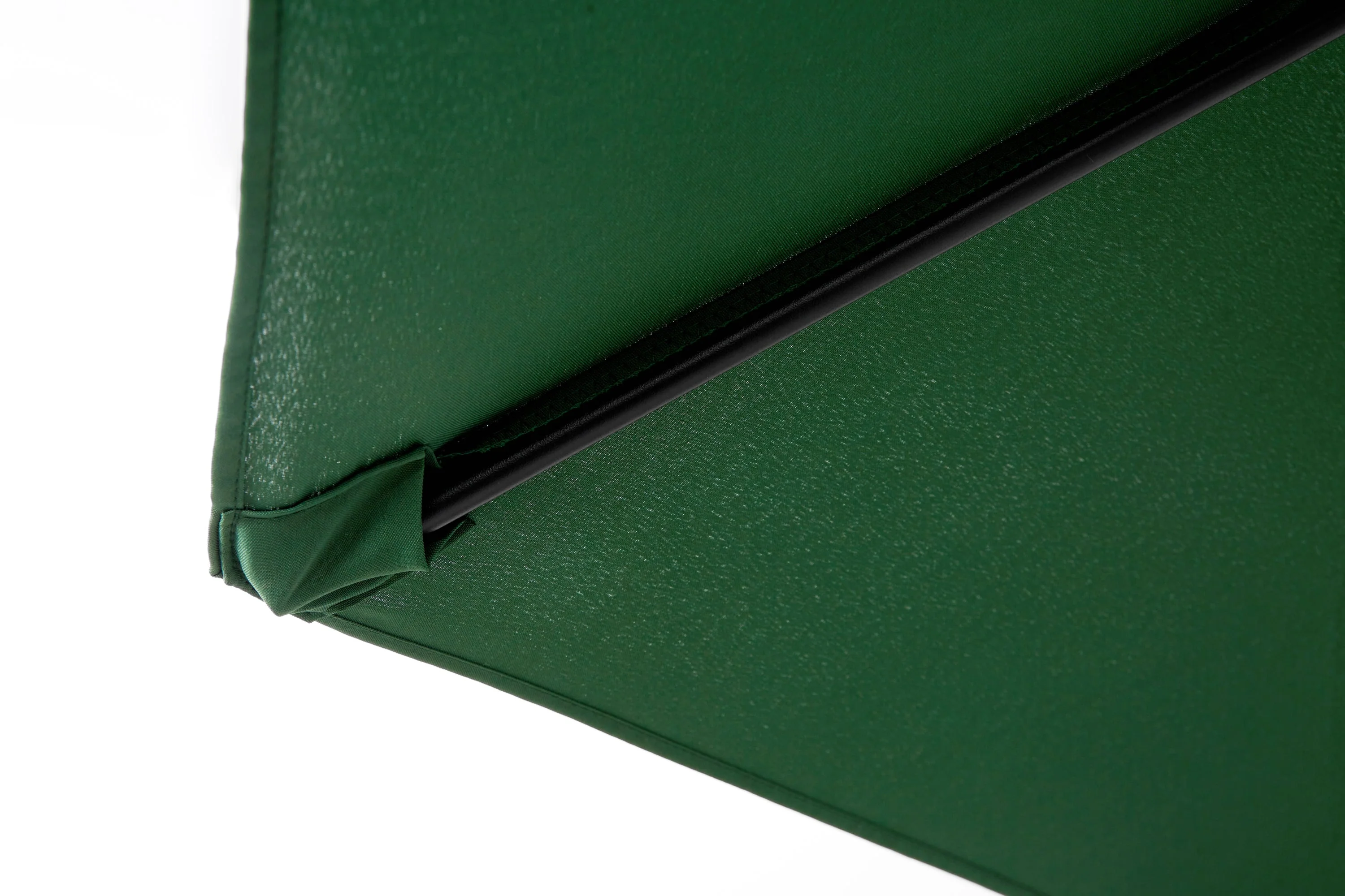 14.8 Ft Double-Sided Outdoor Umbrella Rectangular Large with Crank (Dark Green) - Image 8