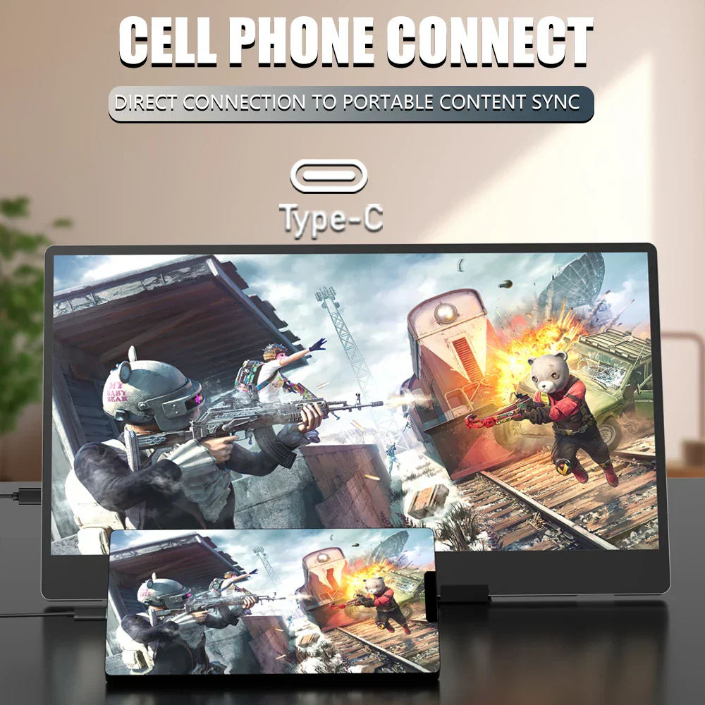 14" Portable Monitor 1366x768 TN 60Hz 3ms Response 250cd/㎡ MUCAI N140-S36 - Image 4