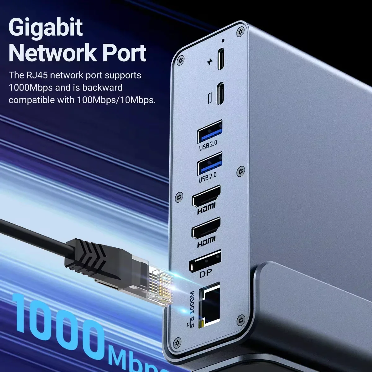 15 in 1 USB C Docking Station 4K 60Hz HDMI DP Ethernet Hub for Laptop - Image 3