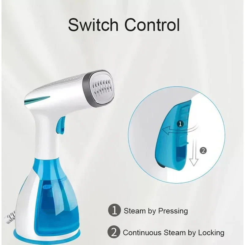1500W Handheld Garment Steamer Fast Heat 280ml Portable Steam Iron Travel - Image 6