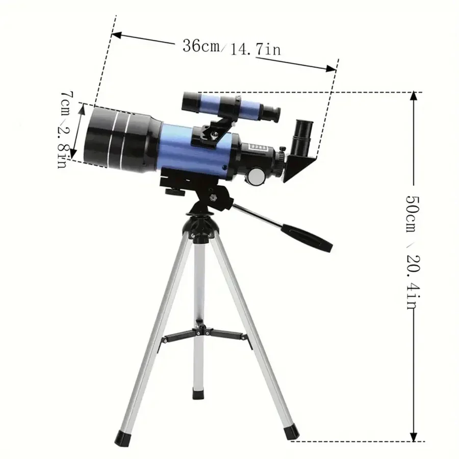 150X HD Astronomical Telescope with Night Vision Long Range Star Moon Viewing Scope - Image 6