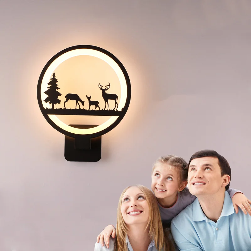 15W LED Wall Lamp Modern Creative Bedroom Living Room Corridor Indoor Light - Image 6