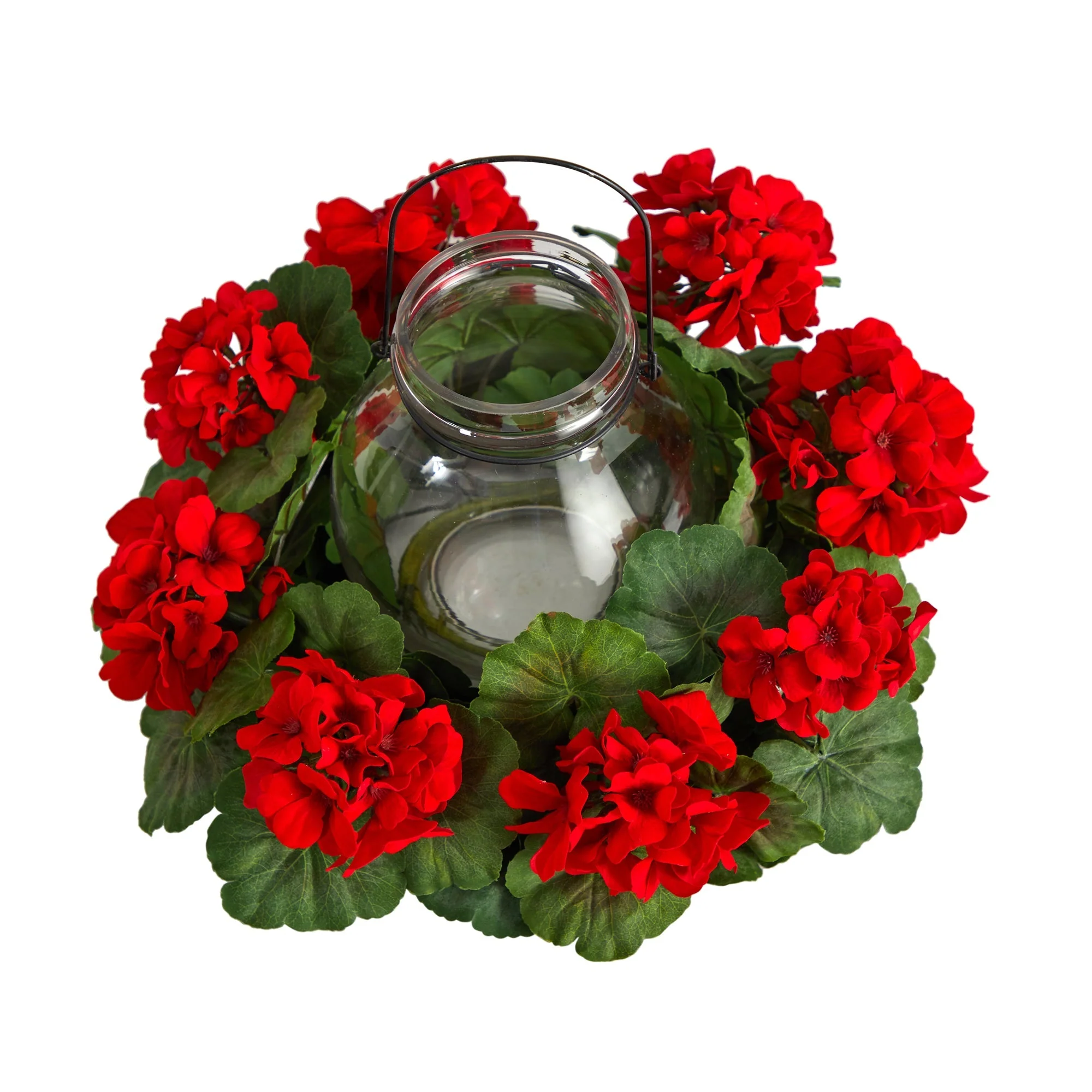 16” Artificial Geranium Candelabrum - Image 3