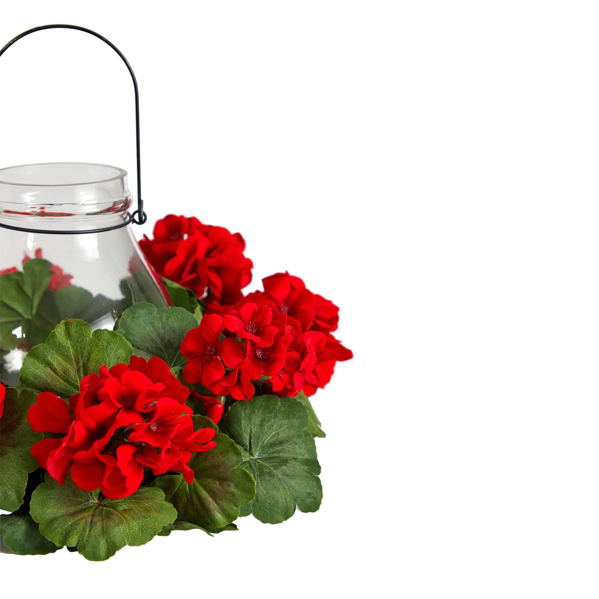 16” Artificial Geranium Candelabrum - Image 4