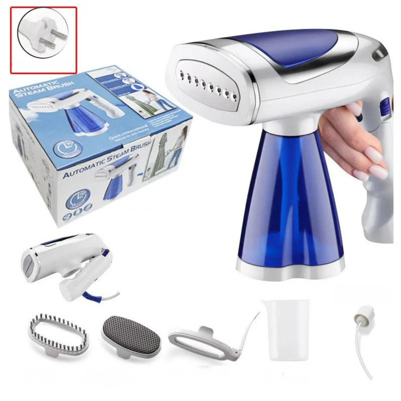 1600W Portable Garment Steamer Foldable Travel Steam Iron Handheld 3 Speed - Image 2