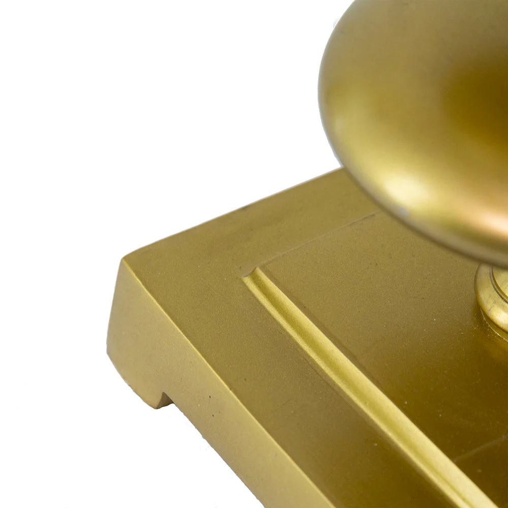 16x16x29.8 Gold and Black Table Lamp with Contemporary Disc Design - Image 7