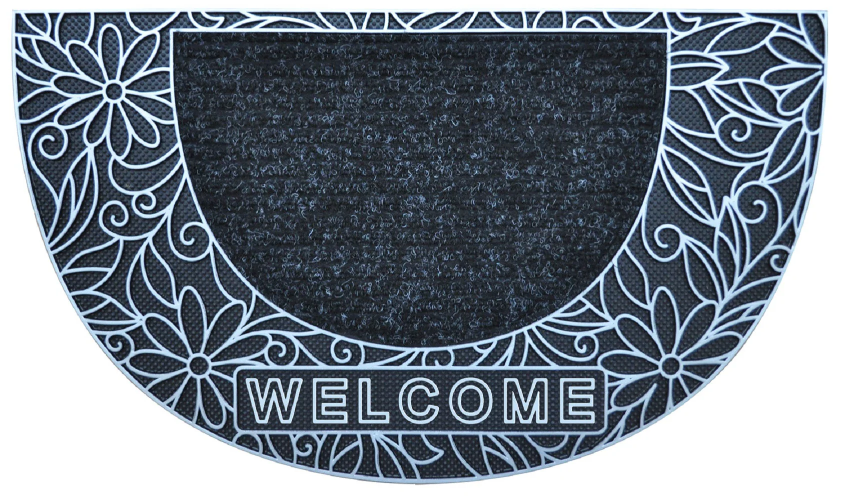 16''x28'' Half Moon Door Mat - 2 Colors - Image 2