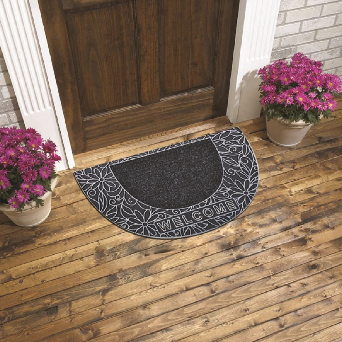 16''x28'' Half Moon Door Mat - 2 Colors - Image 4
