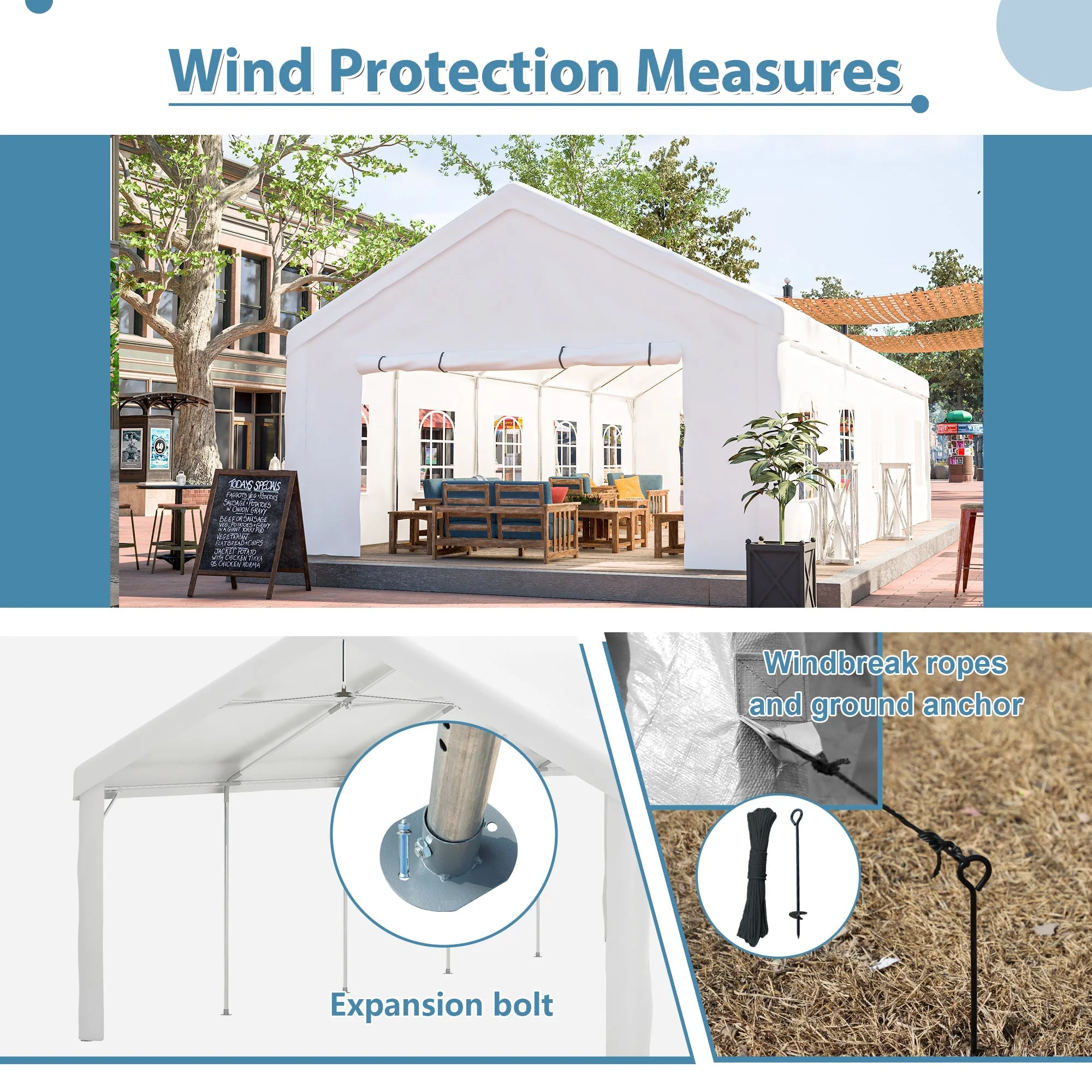 16x32FT Party Tent Heavy Duty Large Wedding Event Shelters - Image 8