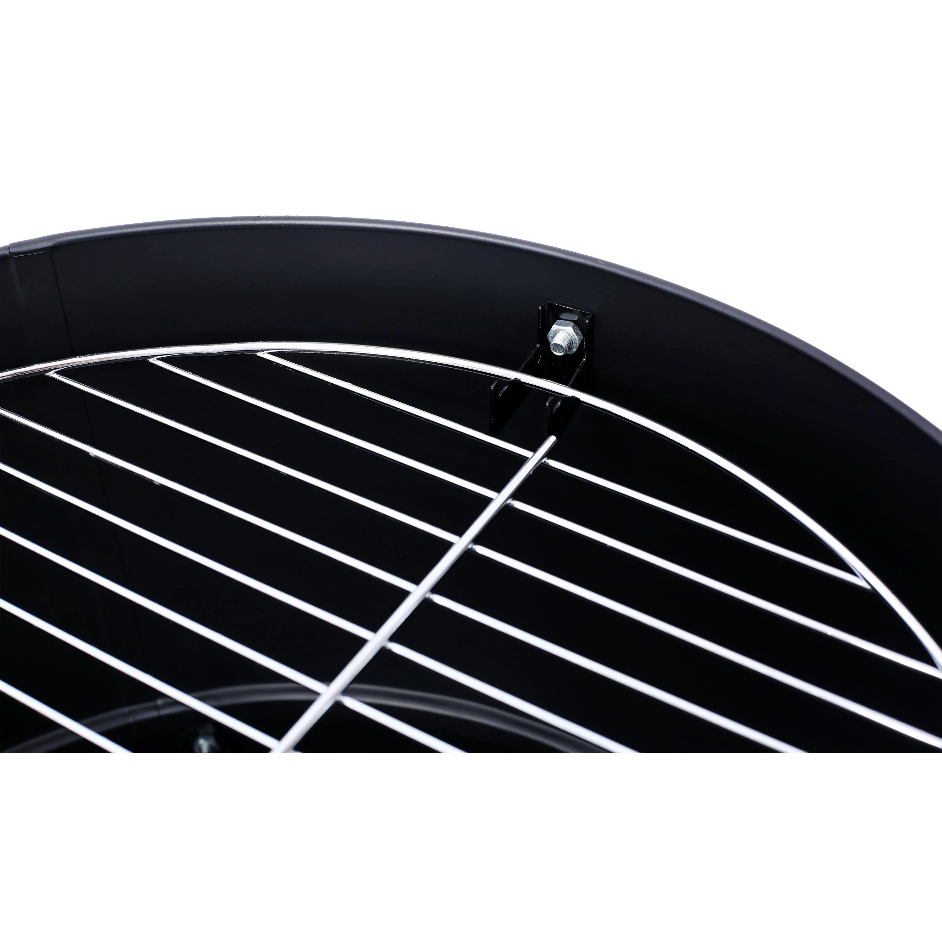 17 Inch Steel Charcoal Smoker Heavy Duty Round BBQ Grill Black - Image 15